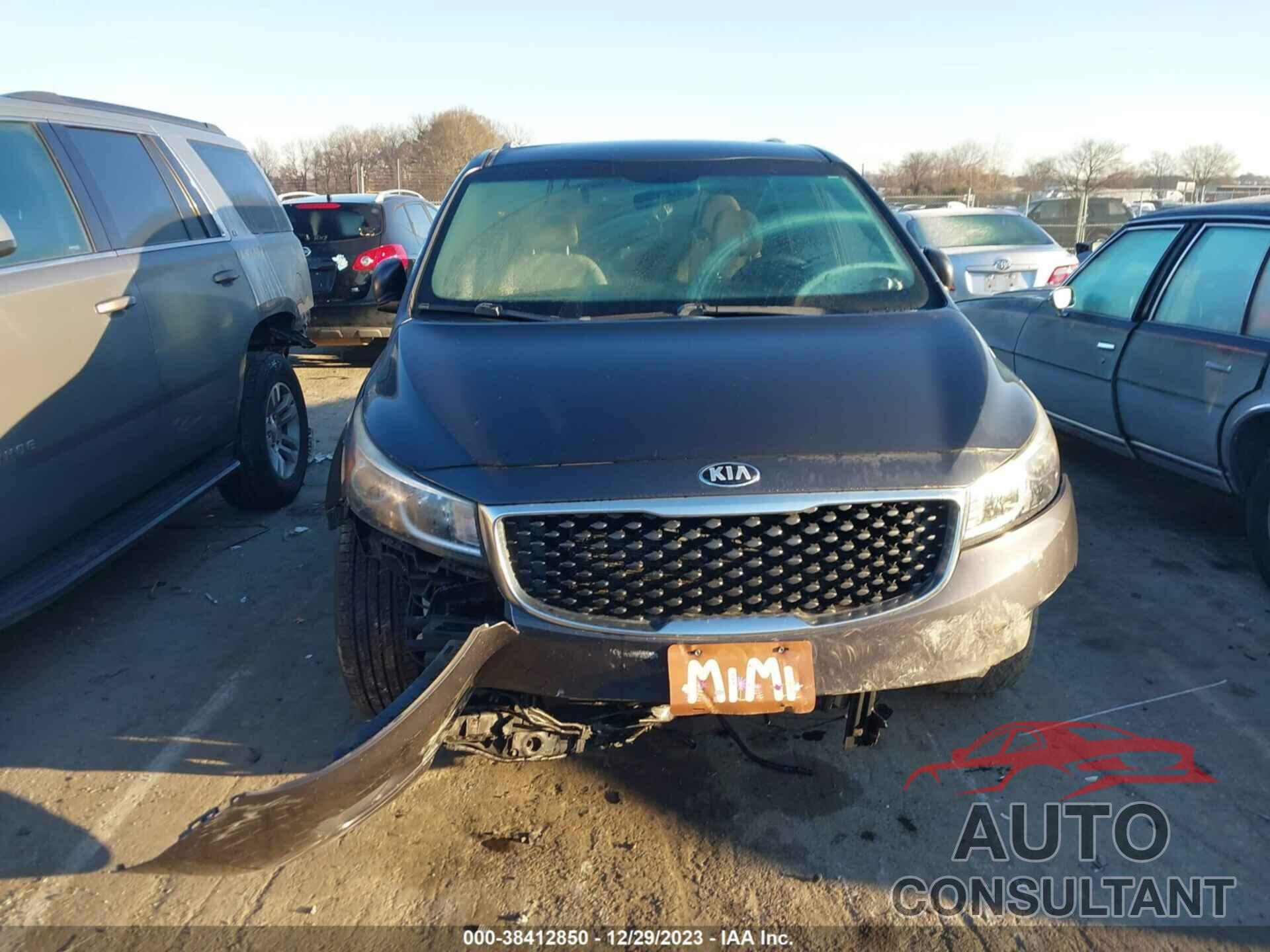 KIA SEDONA 2016 - KNDMB5C13G6120007