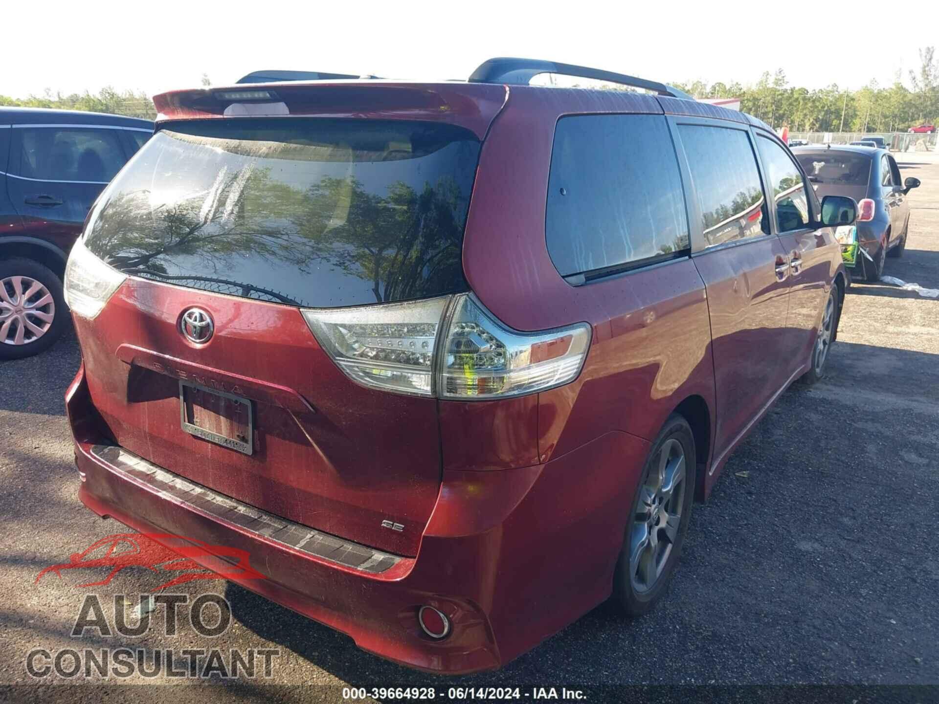 TOYOTA SIENNA 2017 - 5TDXZ3DC2HS786659