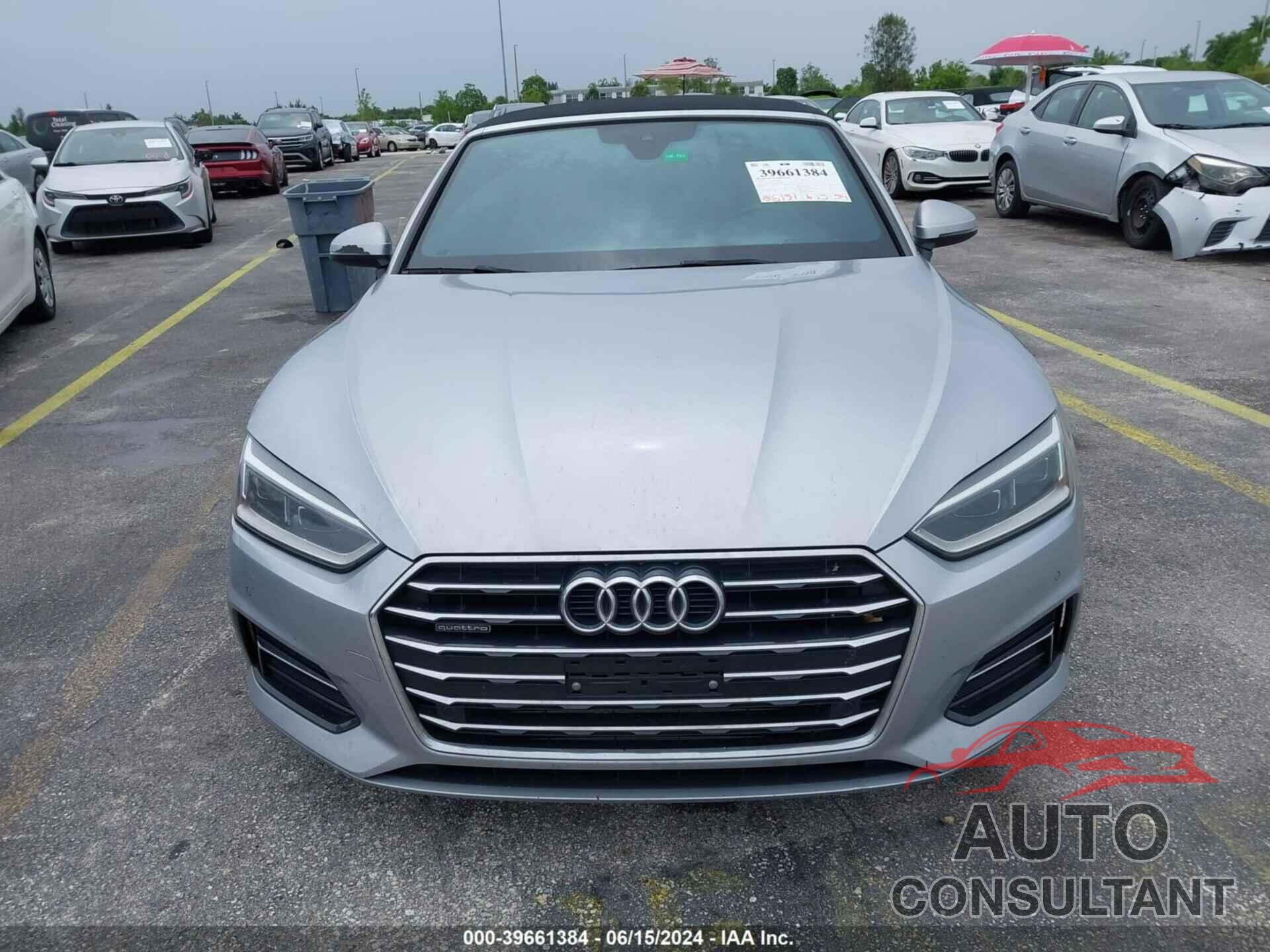 AUDI A5 2018 - WAUYNGF51JN018377