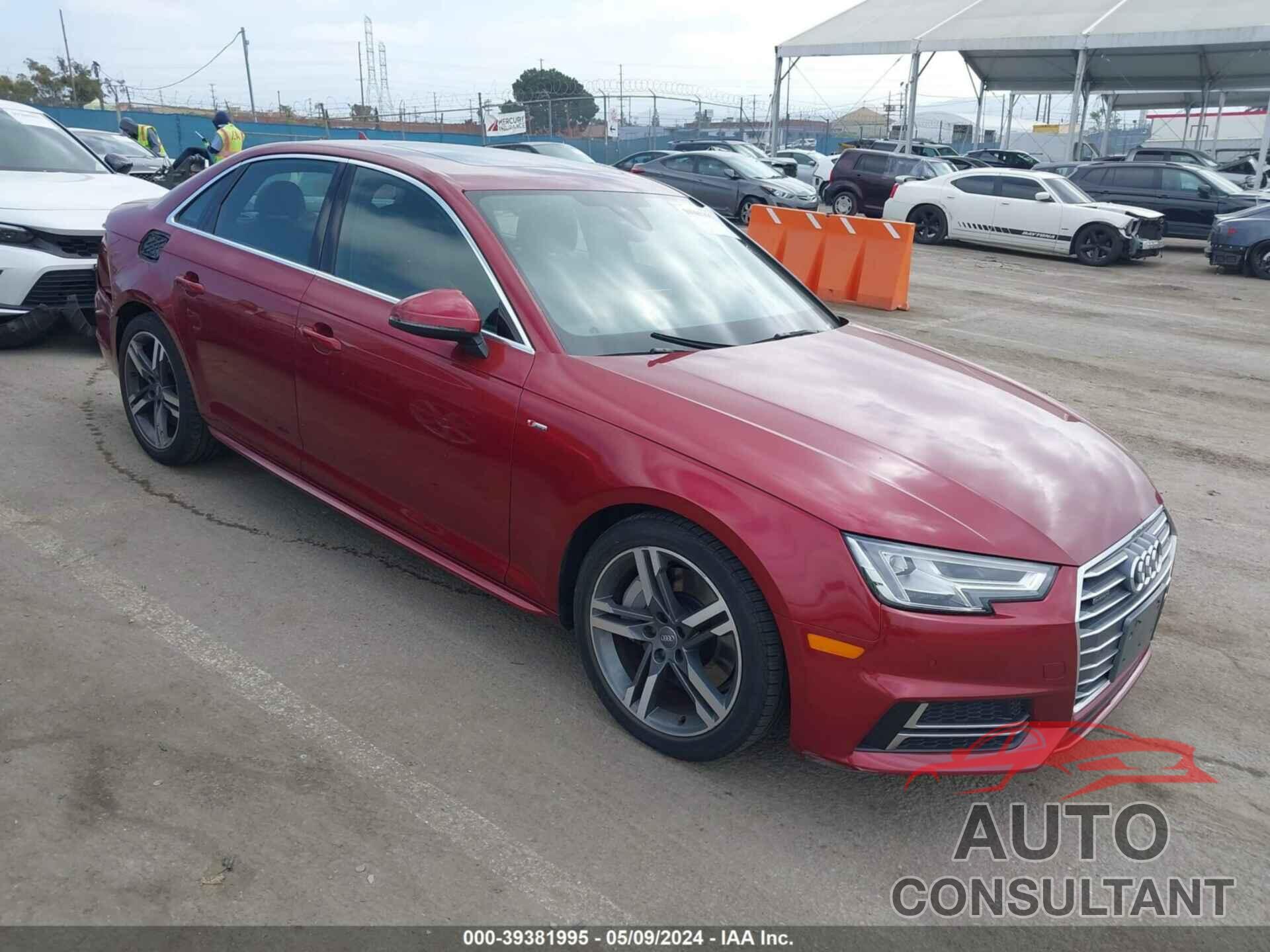 AUDI A4 2018 - WAUENAF47JA093812