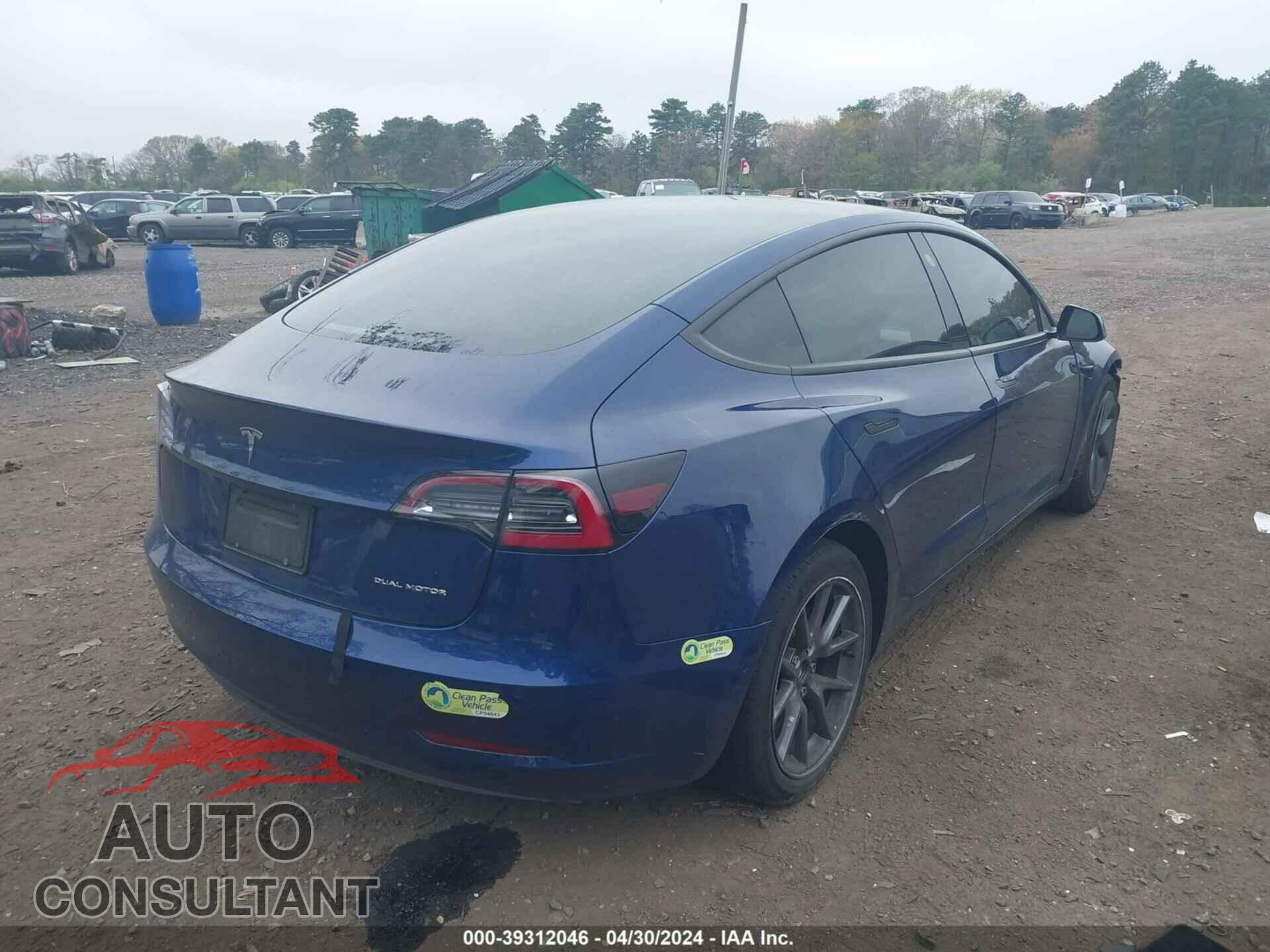 TESLA MODEL 3 2022 - 5YJ3E1EB6NF306207