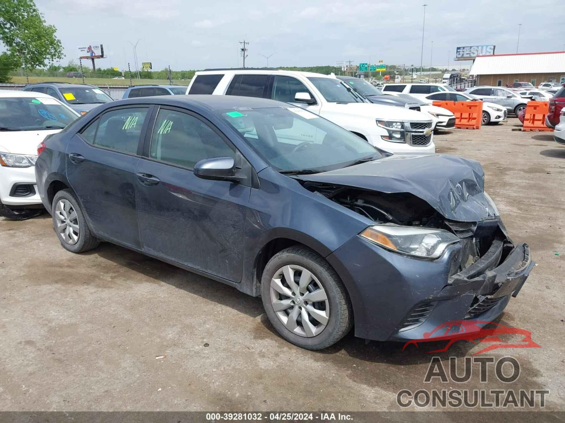 TOYOTA COROLLA 2016 - 2T1BURHEXGC697016