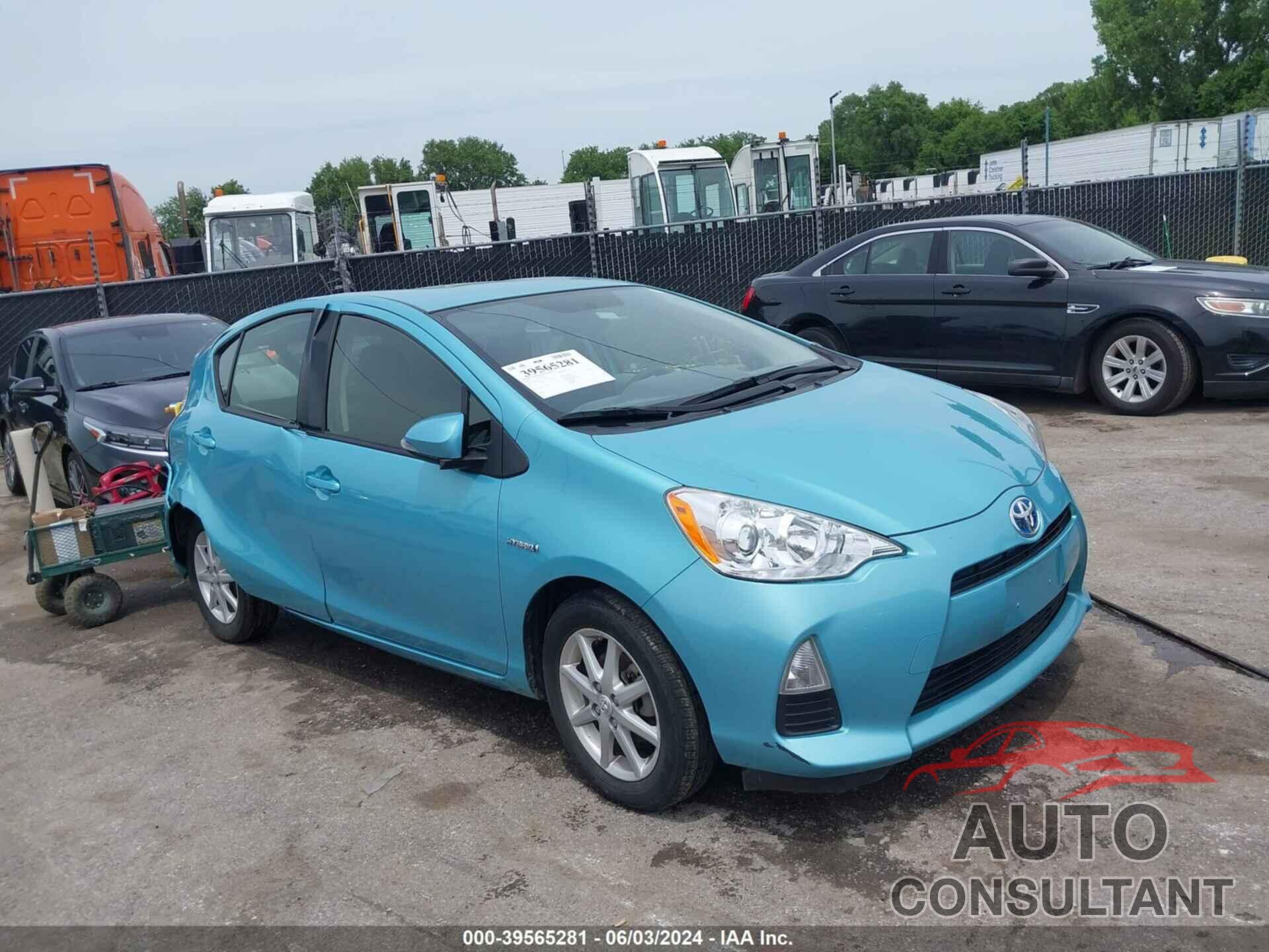 TOYOTA PRIUS C 2013 - JTDKDTB31D1053778