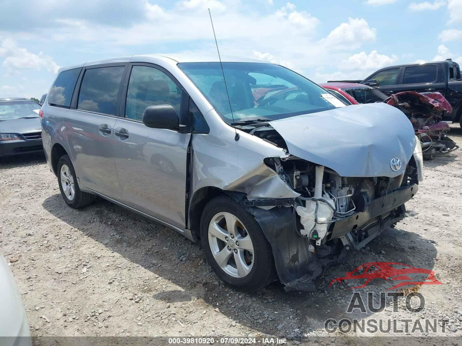 TOYOTA SIENNA 2012 - 5TDKA3DC2CS012289