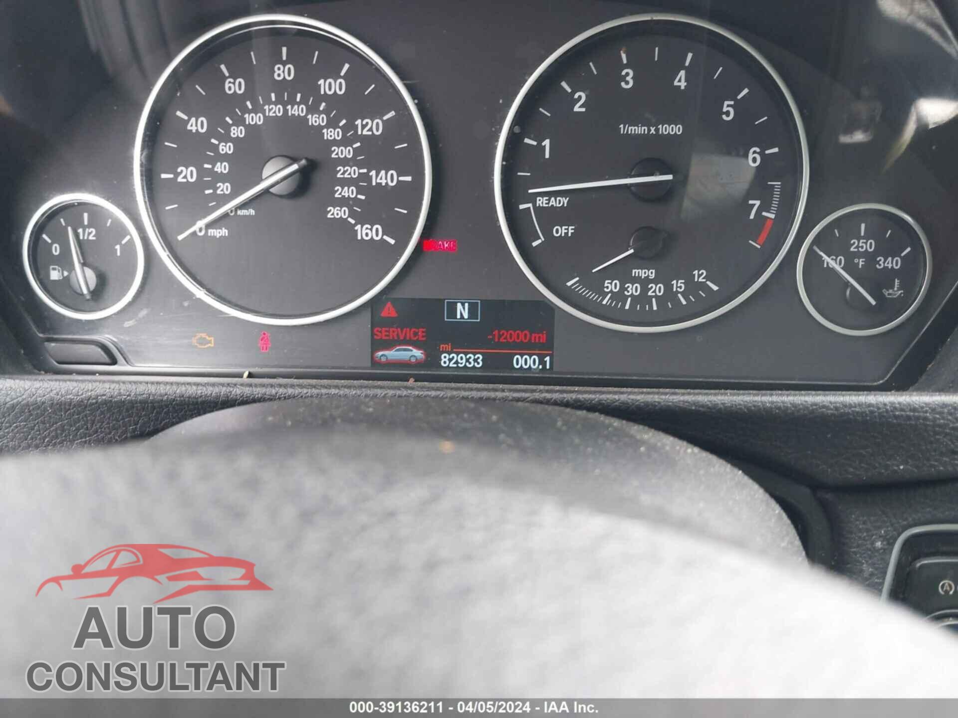 BMW 320I 2016 - WBA8E1G52GNU10711