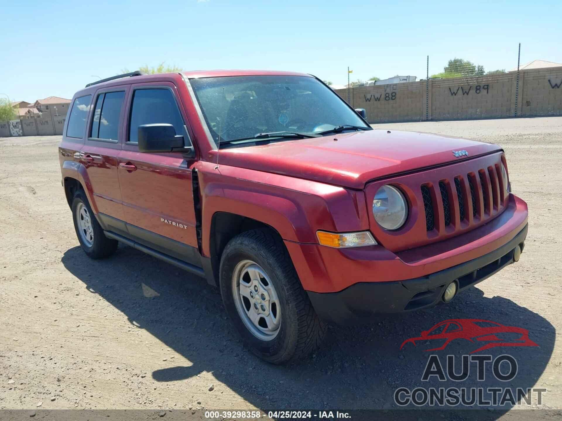 JEEP PATRIOT 2016 - 1C4NJPBBXGD800897