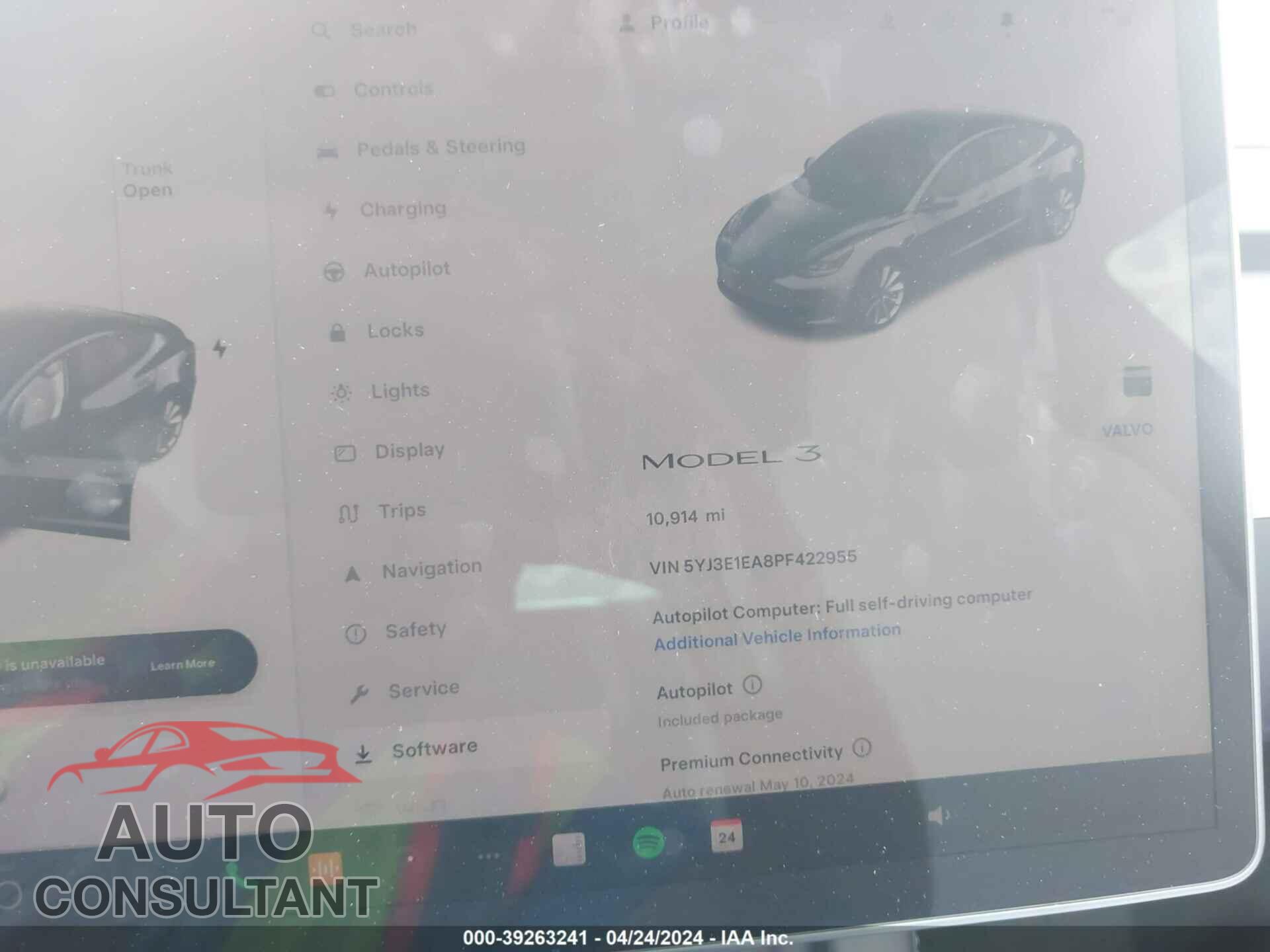 TESLA MODEL 3 2023 - 5YJ3E1EA8PF422955