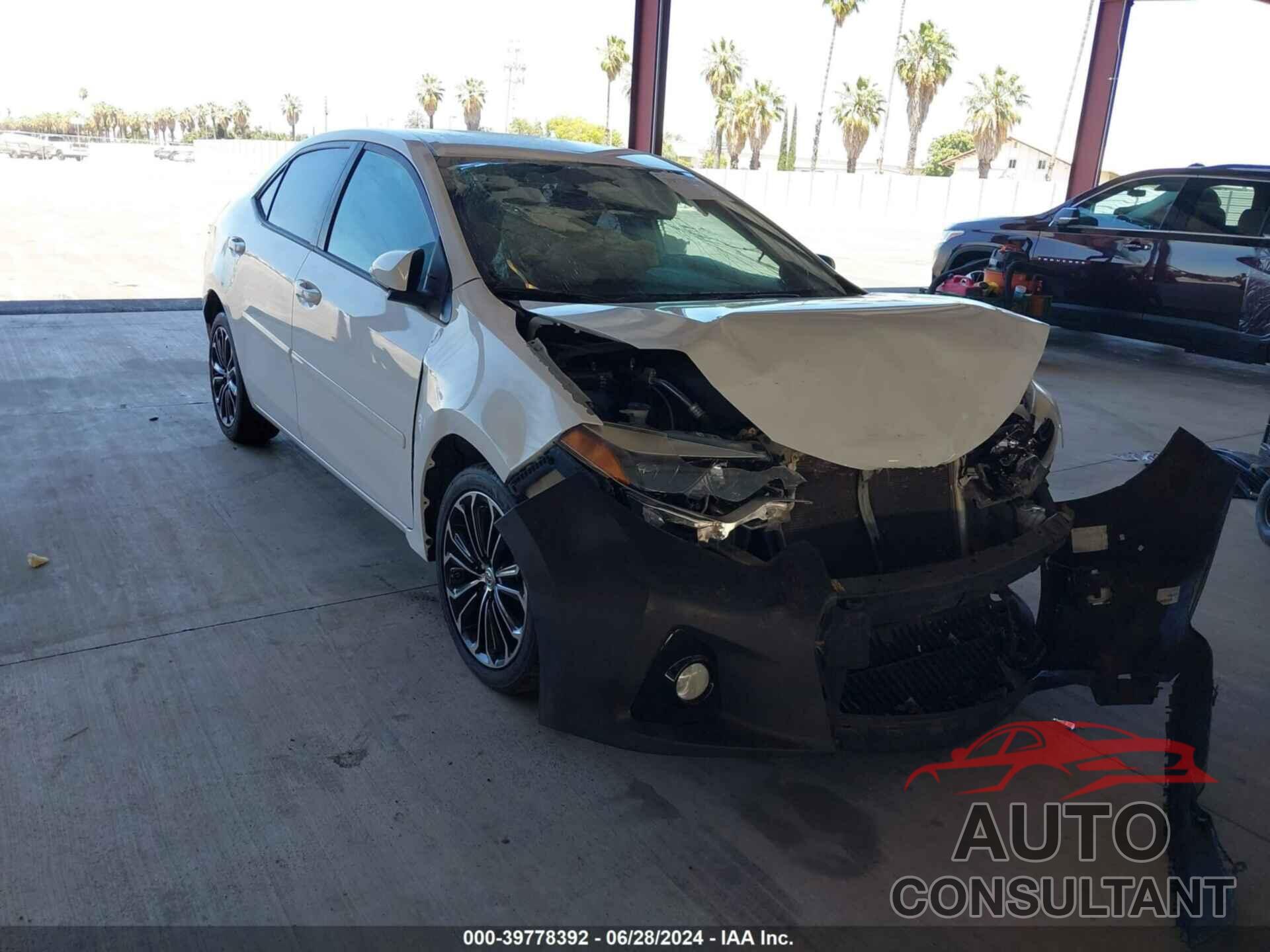TOYOTA COROLLA 2016 - 5YFBURHE8GP418033