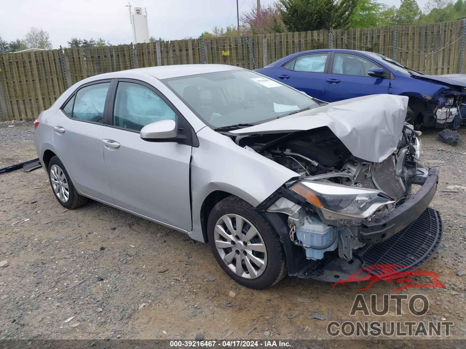 TOYOTA COROLLA 2016 - 2T1BURHE7GC598962