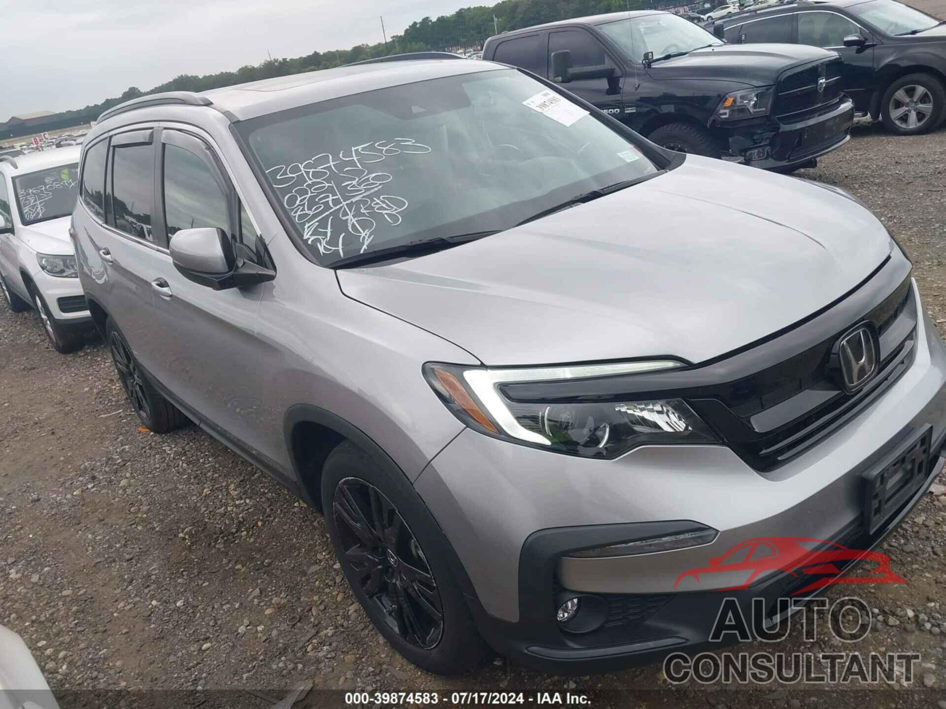 HONDA PILOT 2021 - 5FNYF6H29MB101538