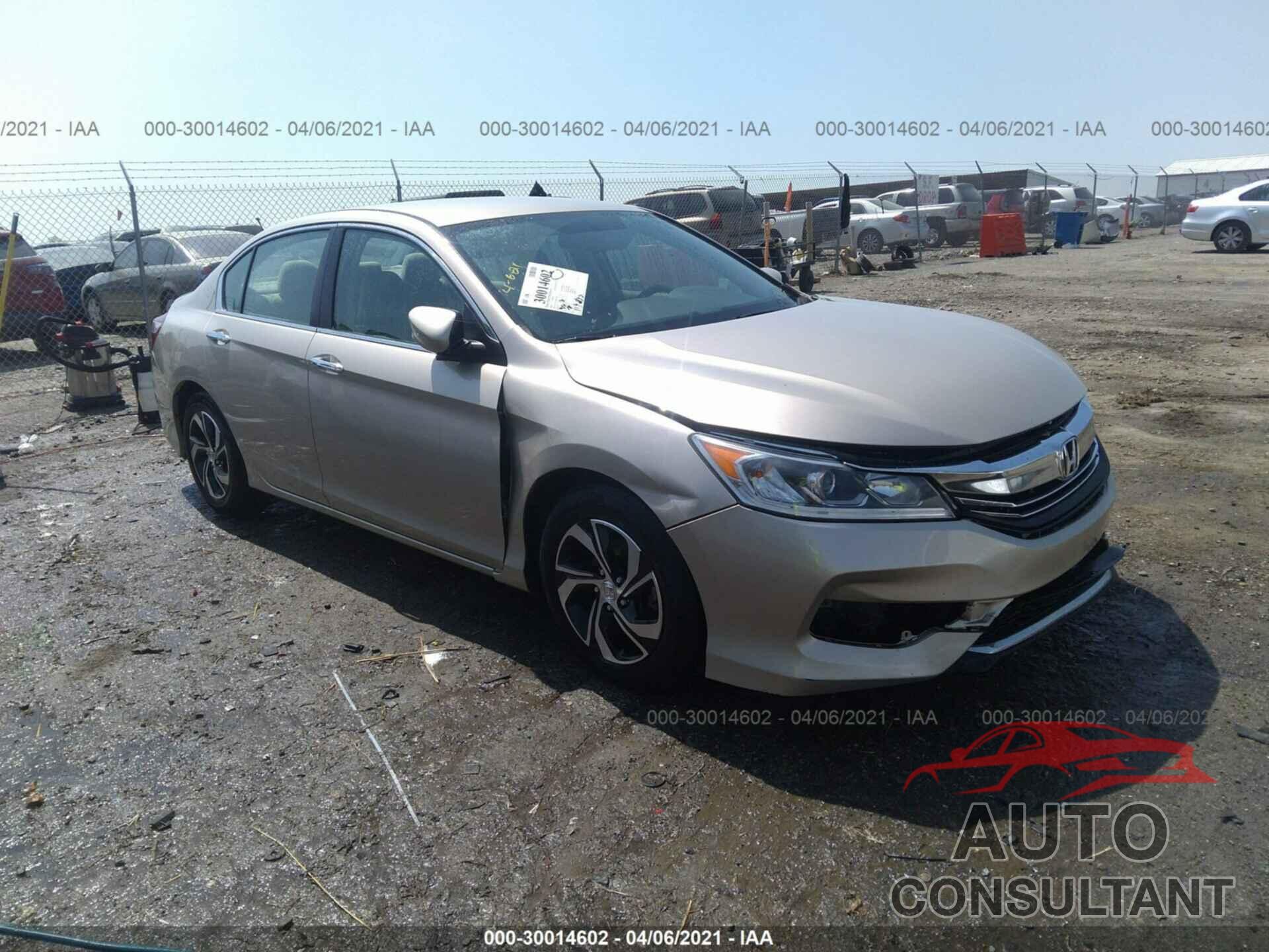 HONDA ACCORD SEDAN 2016 - 1HGCR2F39GA147021
