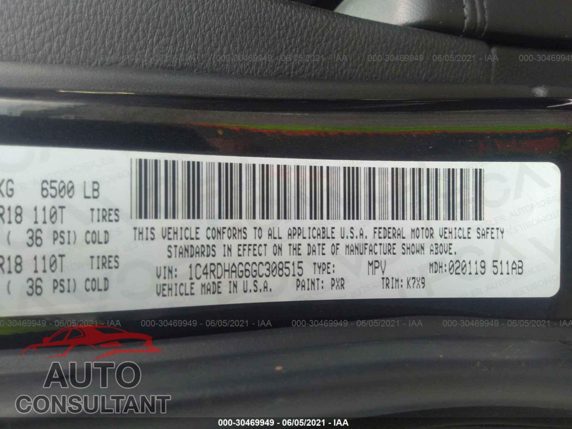 DODGE DURANGO 2016 - 1C4RDHAG6GC308515