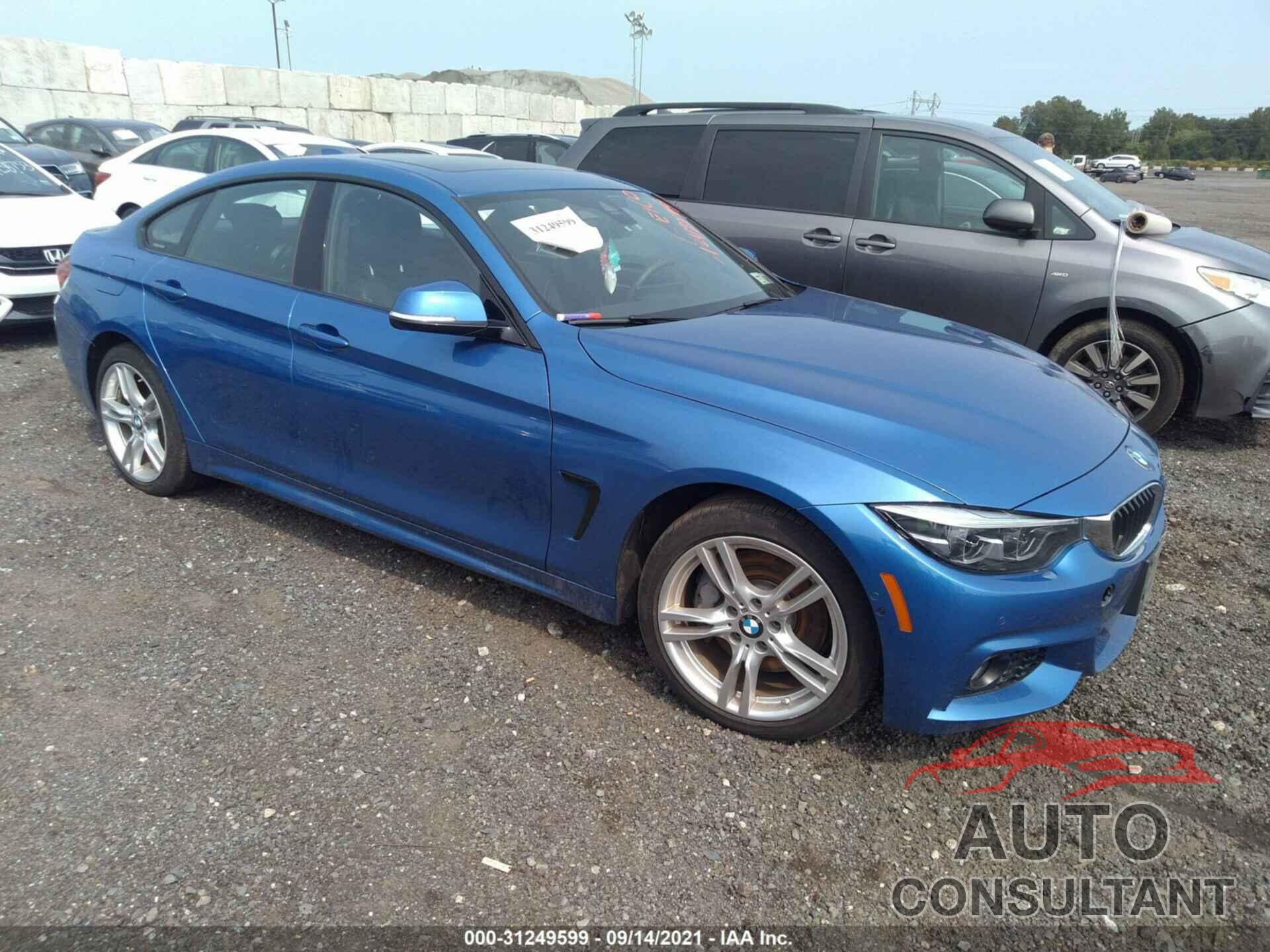 BMW 4 SERIES 2019 - WBA4J3C53KBL09845