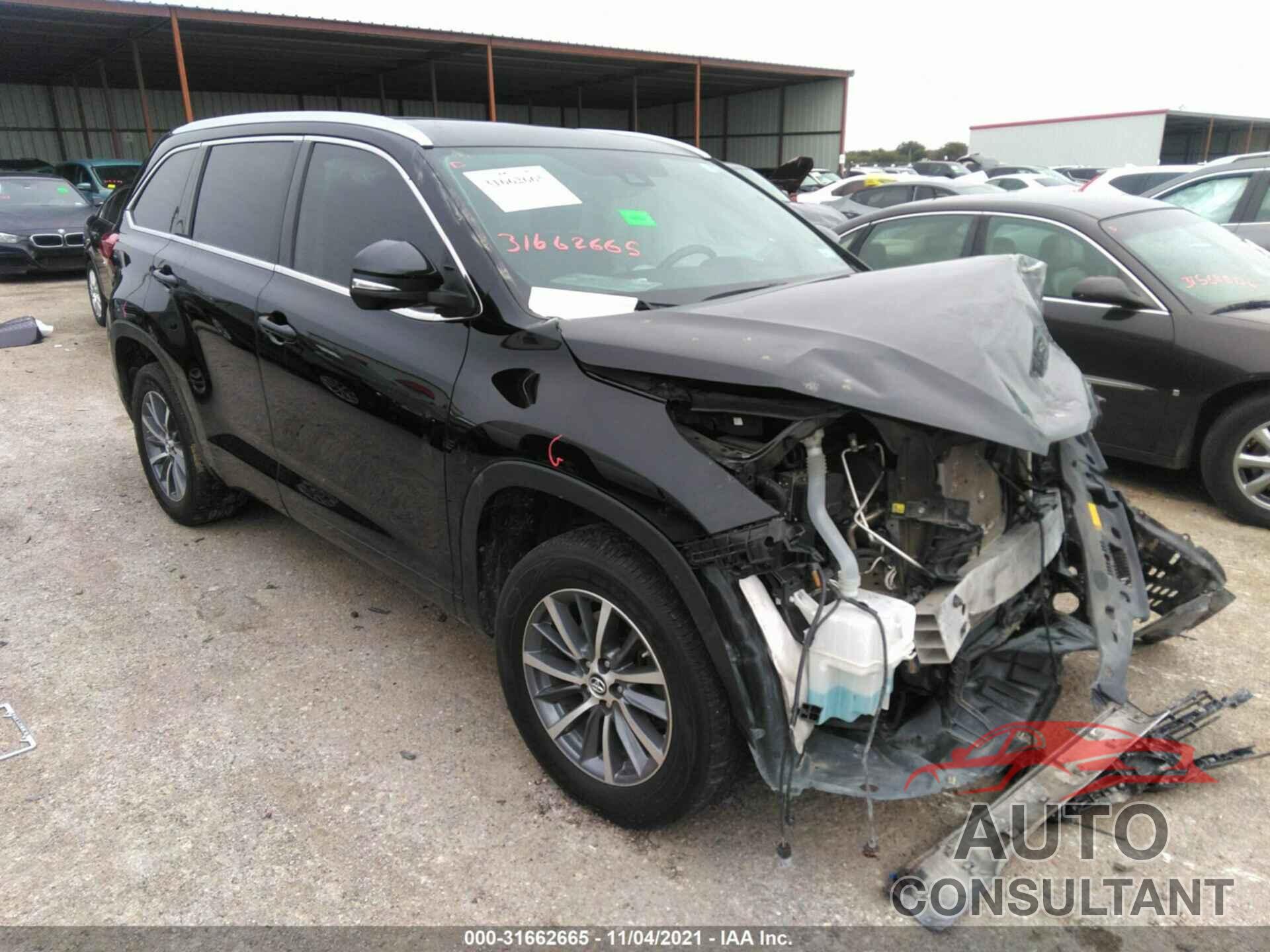 TOYOTA HIGHLANDER 2018 - 5TDKZRFH8JS539545