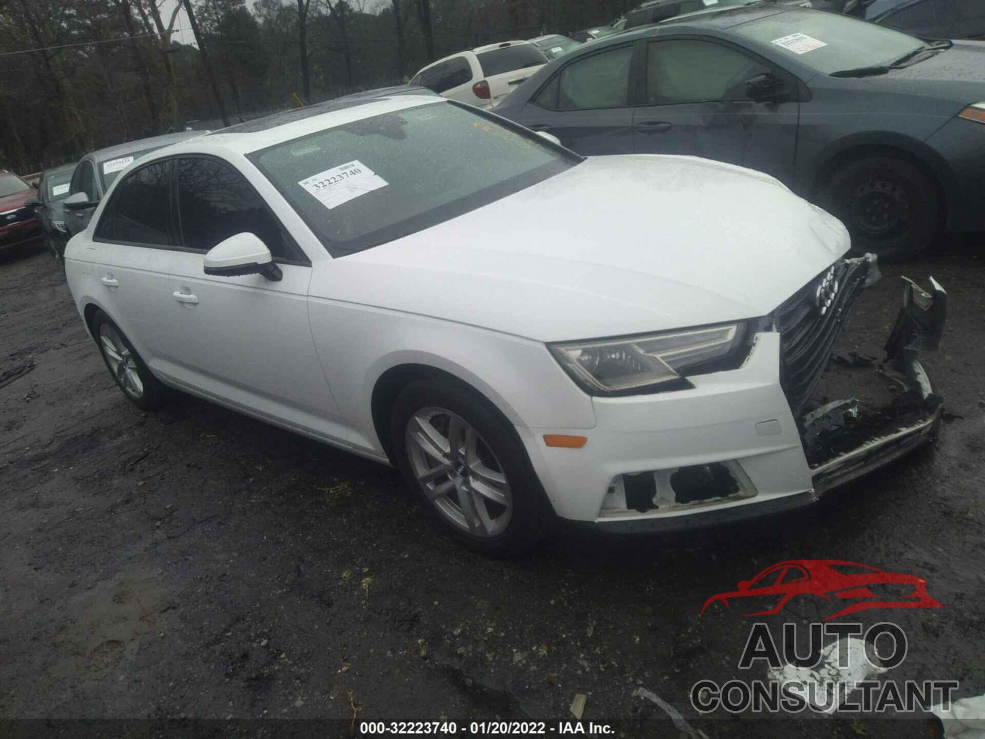 AUDI A4 2017 - WAUANAF47HN030288