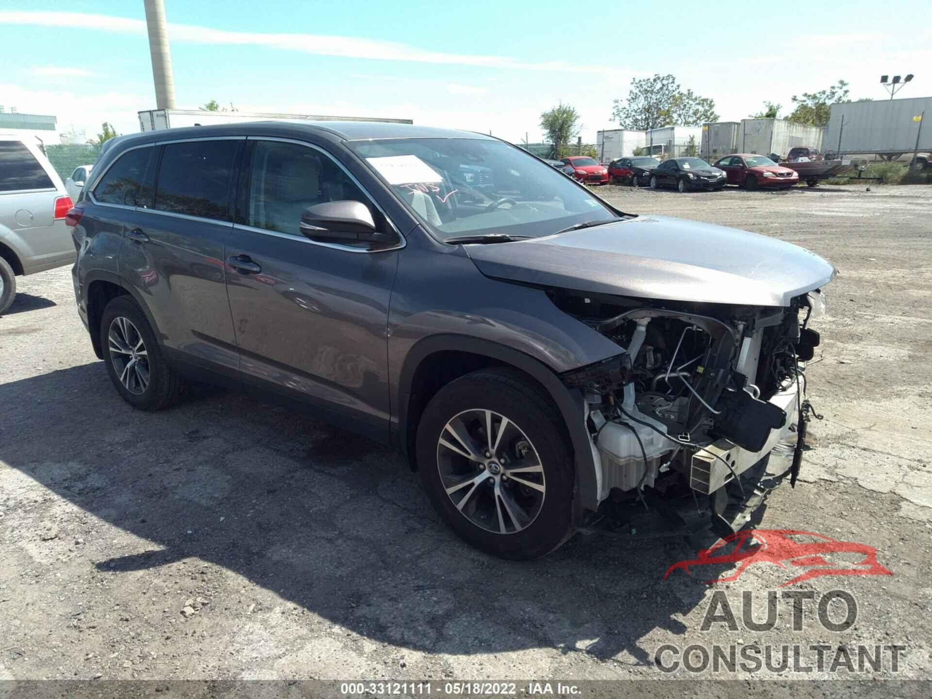 TOYOTA HIGHLANDER 2019 - 5TDBZRFH7KS721819