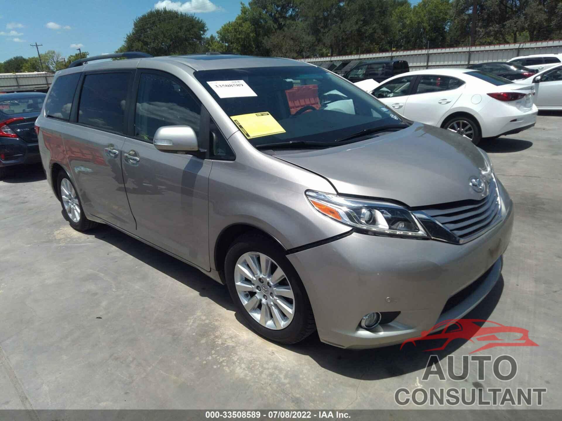 TOYOTA SIENNA 2016 - 5TDYK3DC3GS738787