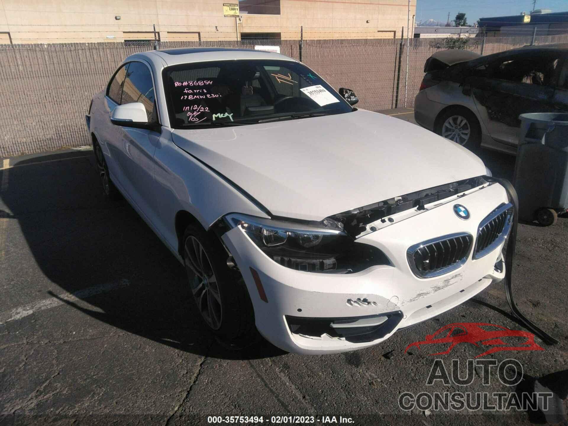BMW 2 SERIES 2017 - WBA2F9C38HV664799