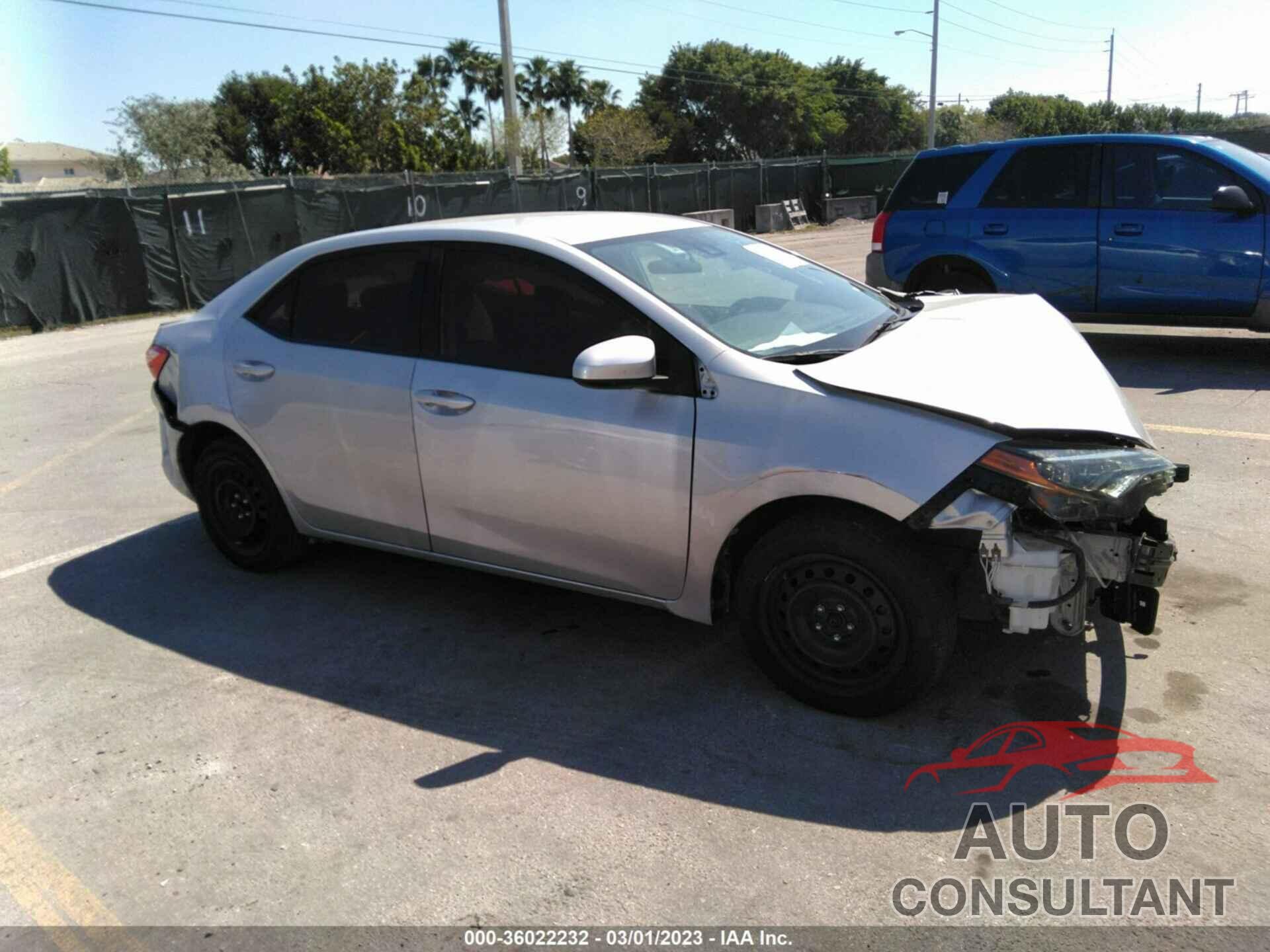 TOYOTA COROLLA 2019 - 2T1BURHE1KC196489
