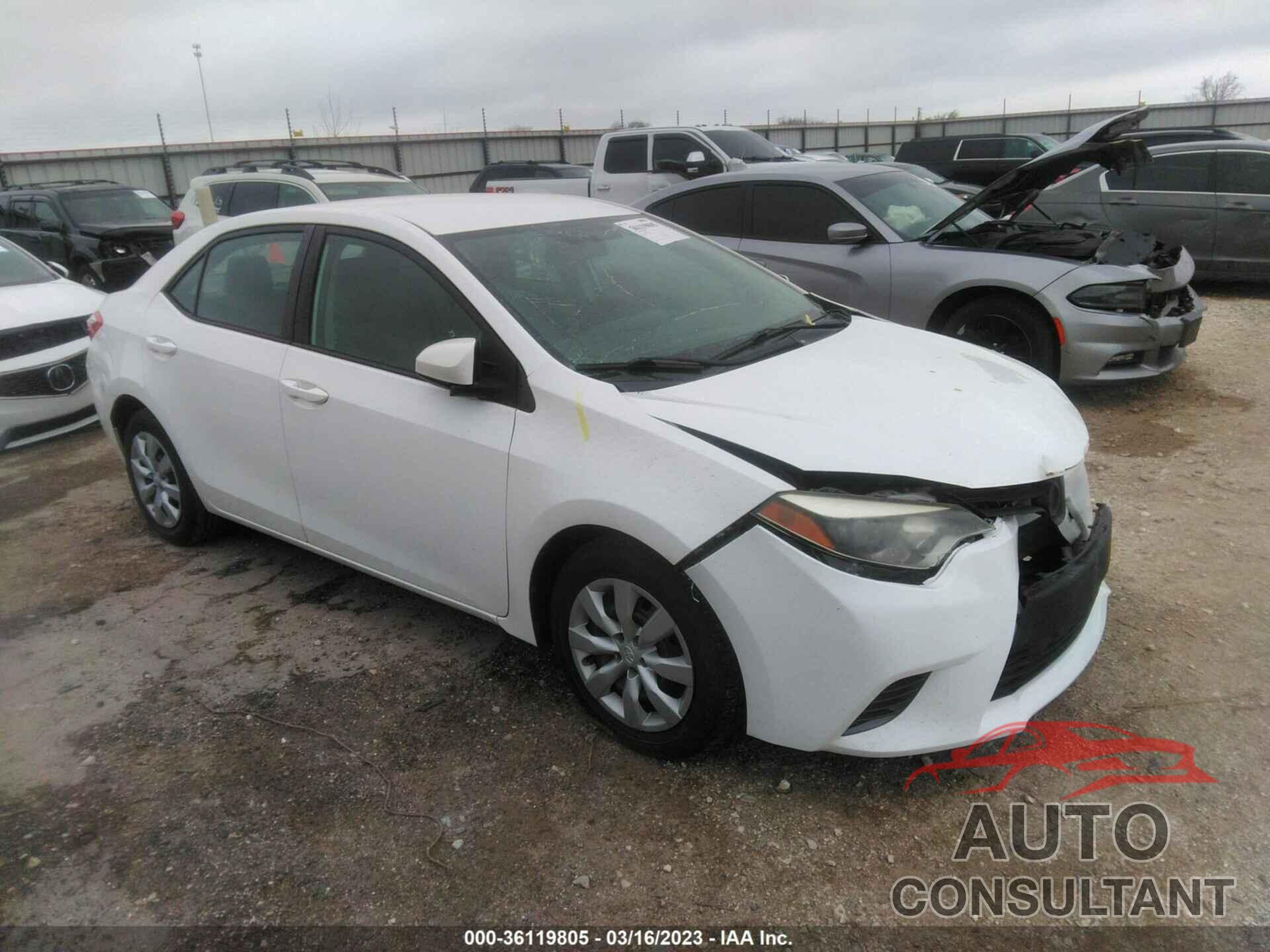 TOYOTA COROLLA 2015 - 2T1BURHEXFC333306