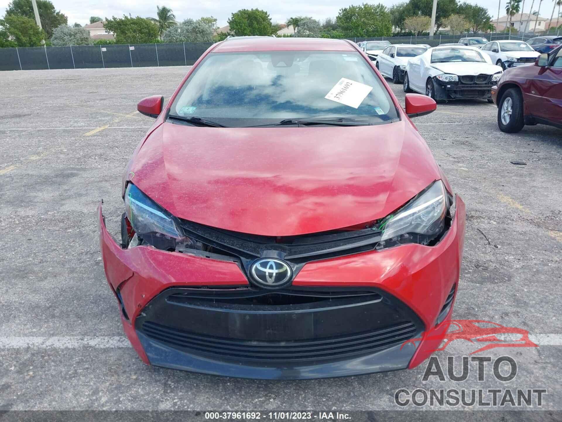 TOYOTA COROLLA 2017 - 2T1BURHEXHC926523