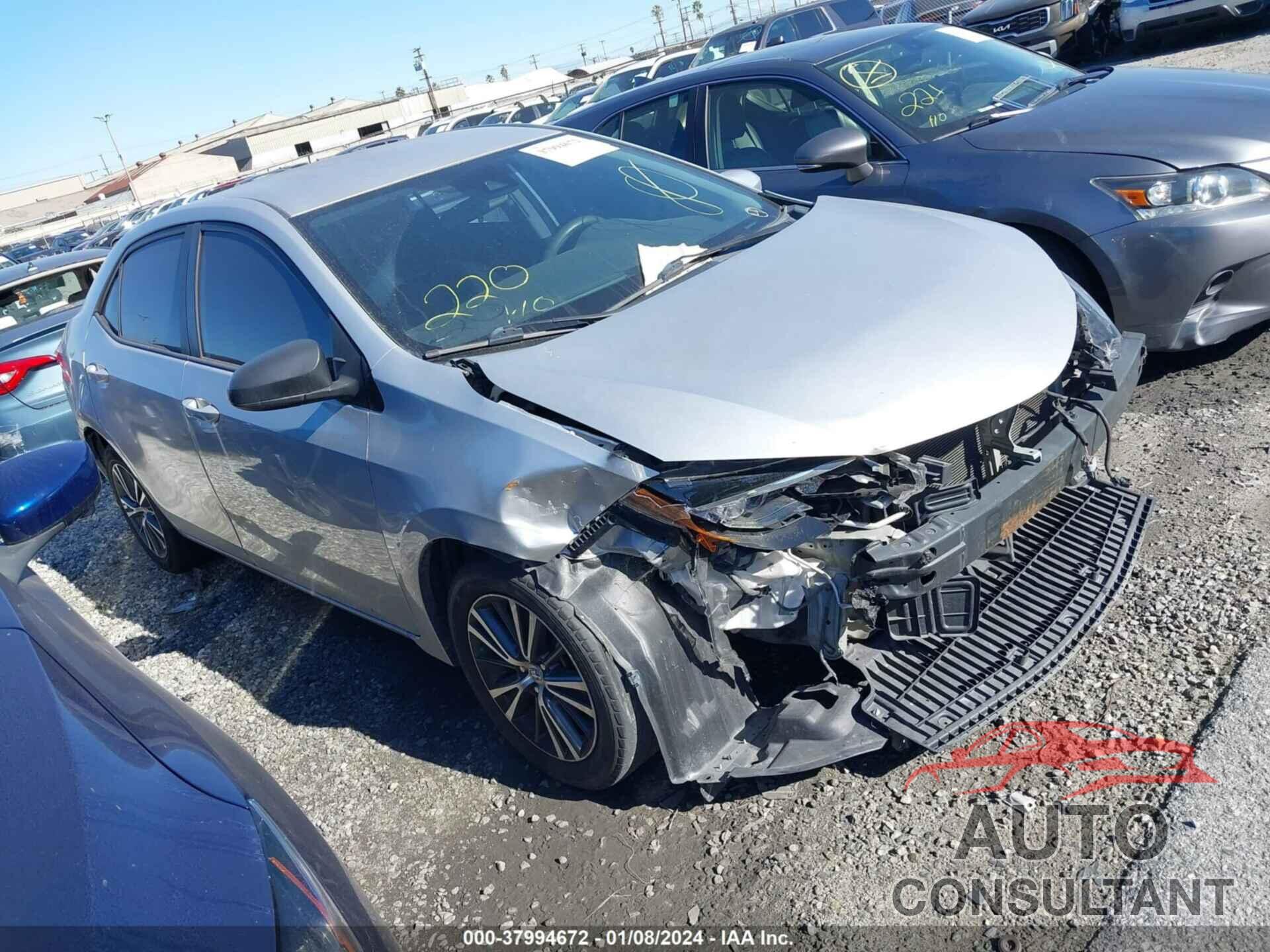 TOYOTA COROLLA 2017 - 5YFBURHE1HP602392