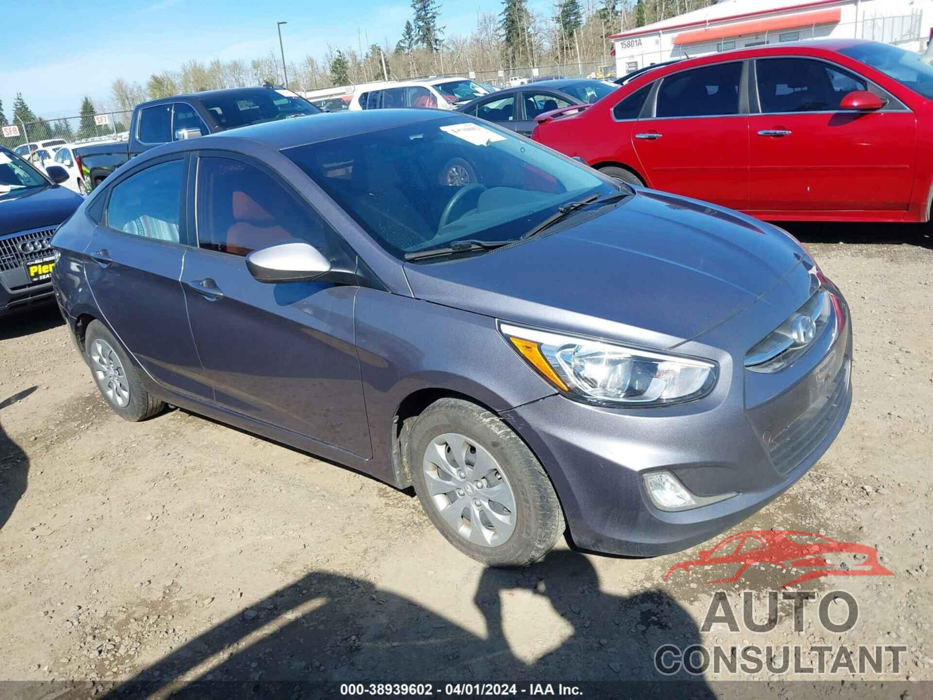 HYUNDAI ACCENT 2016 - KMHCT4AE5GU138654