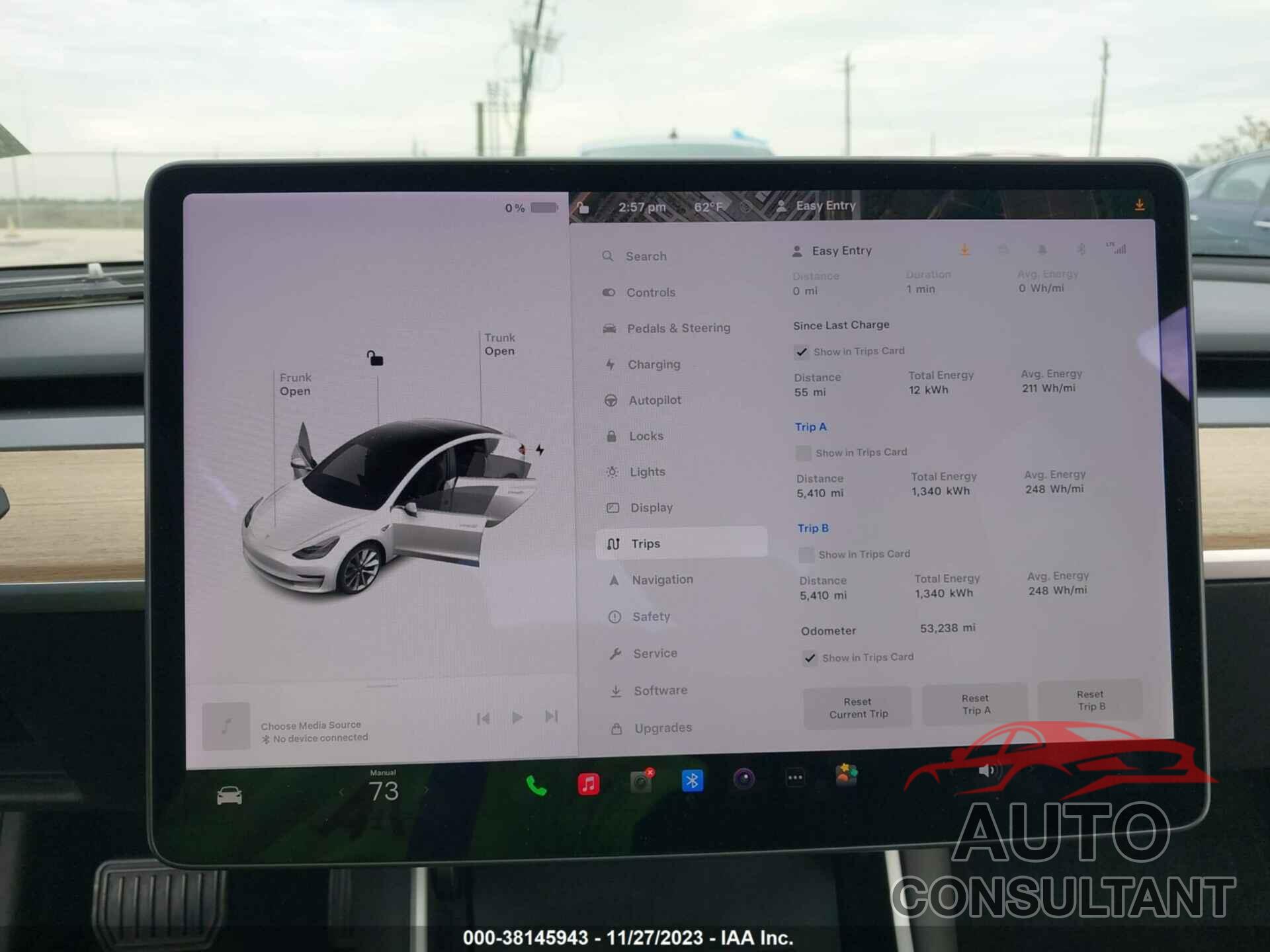 TESLA MODEL 3 2019 - 5YJ3E1EA2KF402435