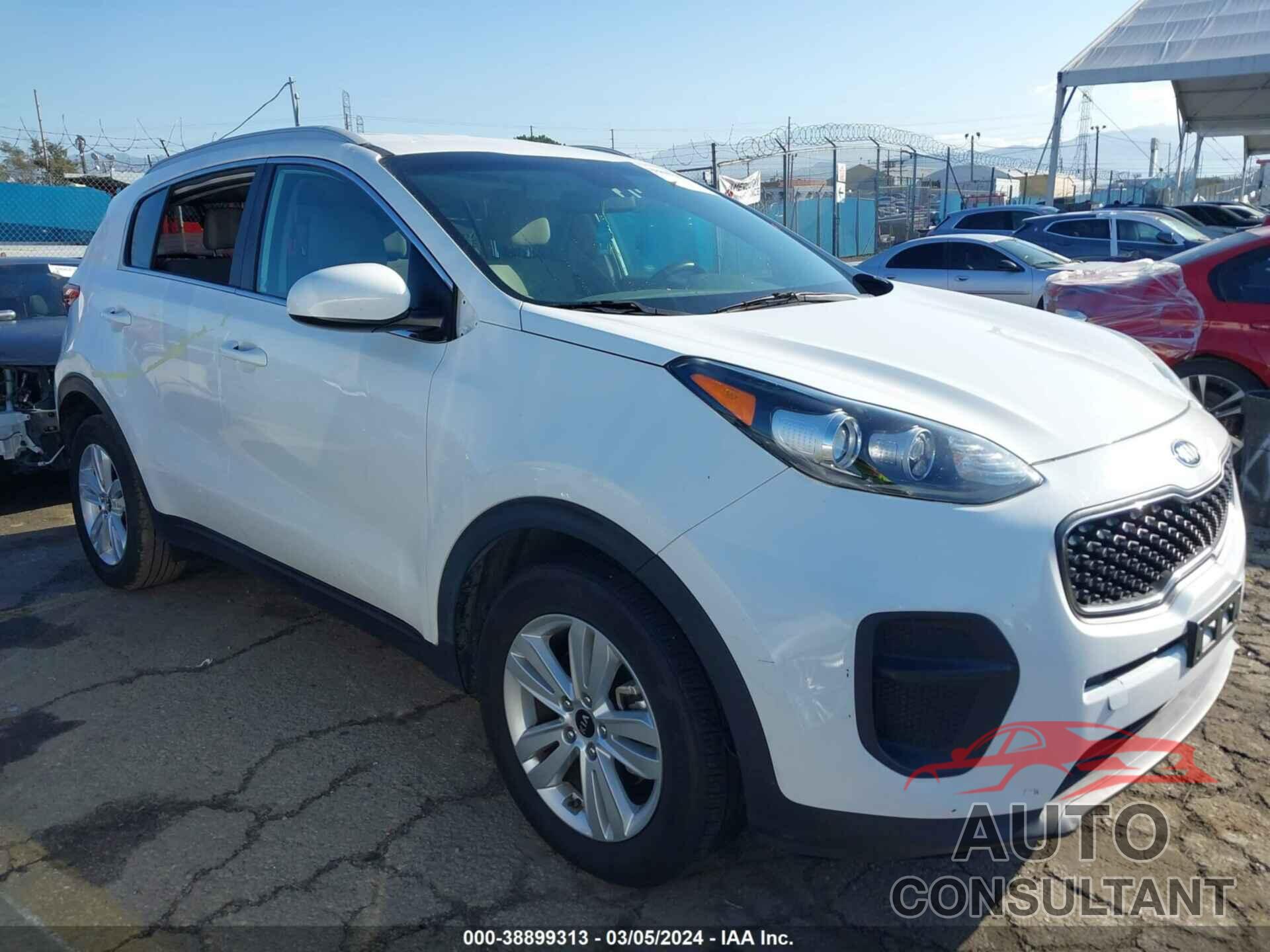 KIA SPORTAGE 2017 - KNDPM3AC2H7215704