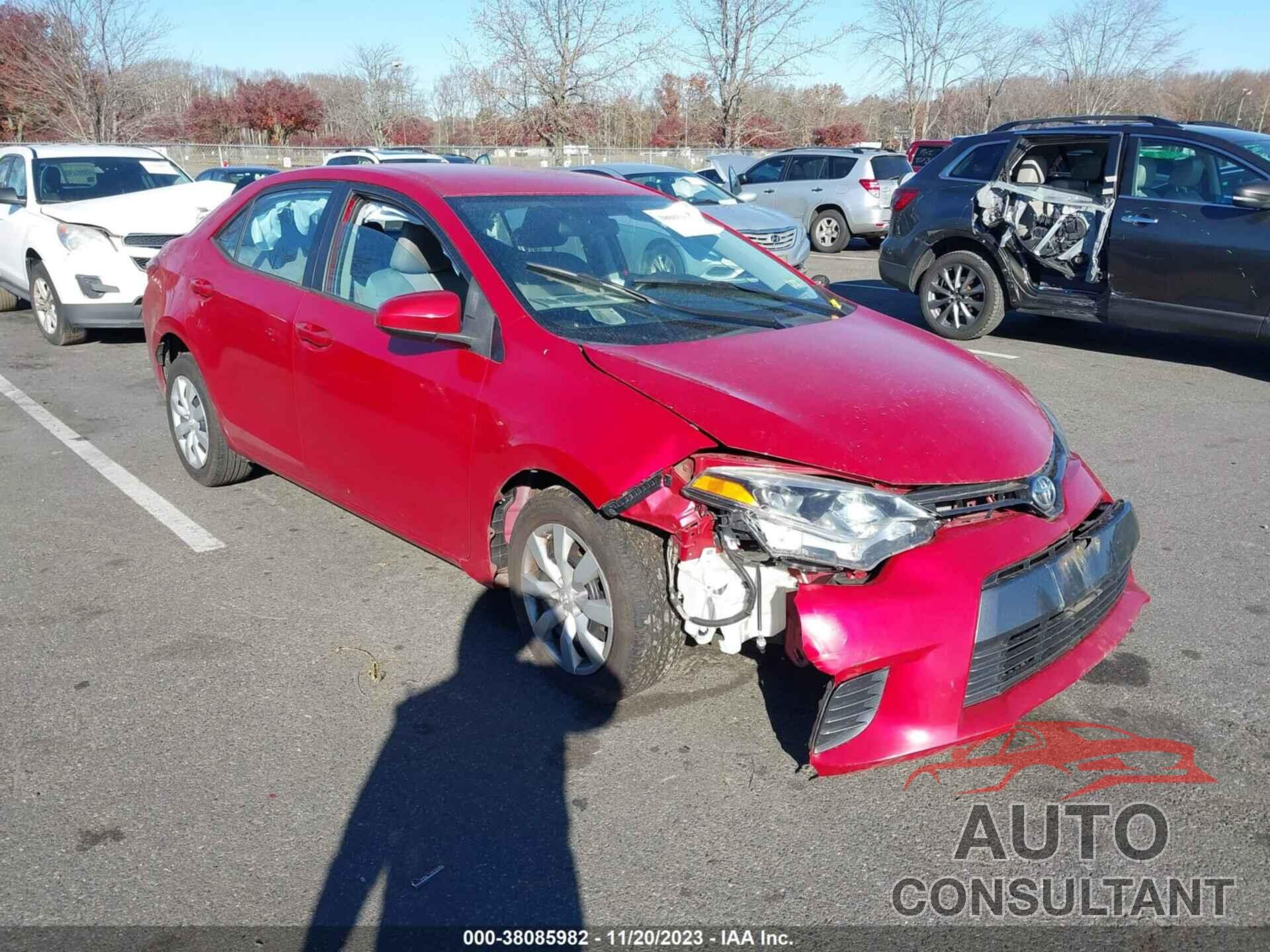 TOYOTA COROLLA 2016 - 2T1BURHE5GC709637