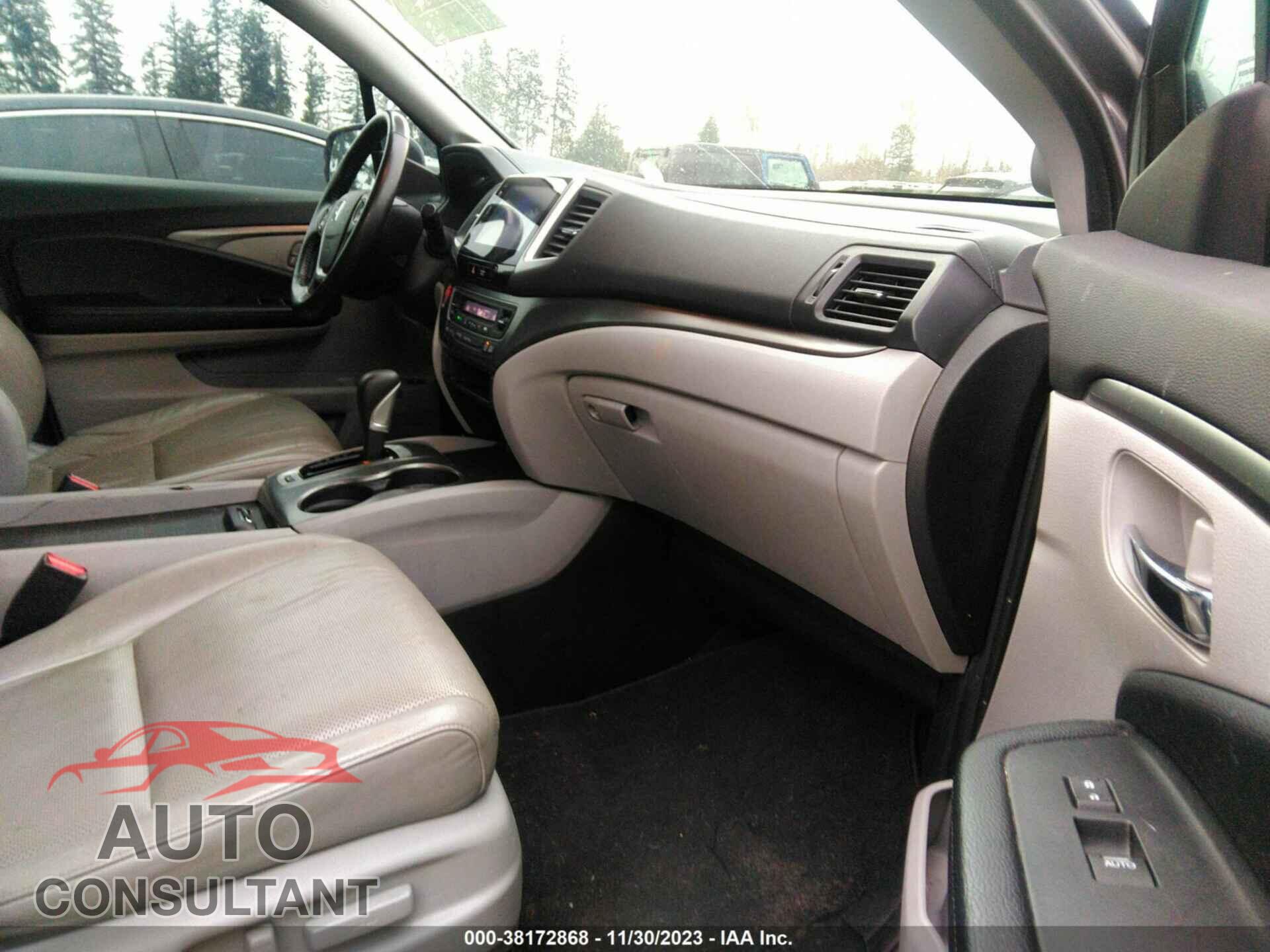 HONDA RIDGELINE 2017 - 5FPYK3F68HB001721