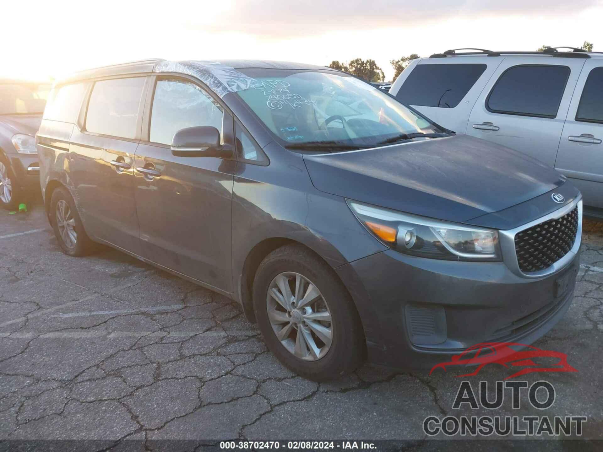 KIA SEDONA 2016 - KNDMB5C12G6099683