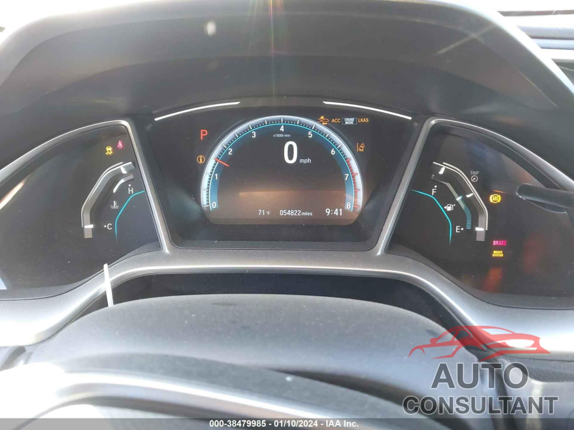 HONDA CIVIC 2019 - 19XFC1F37KE216589