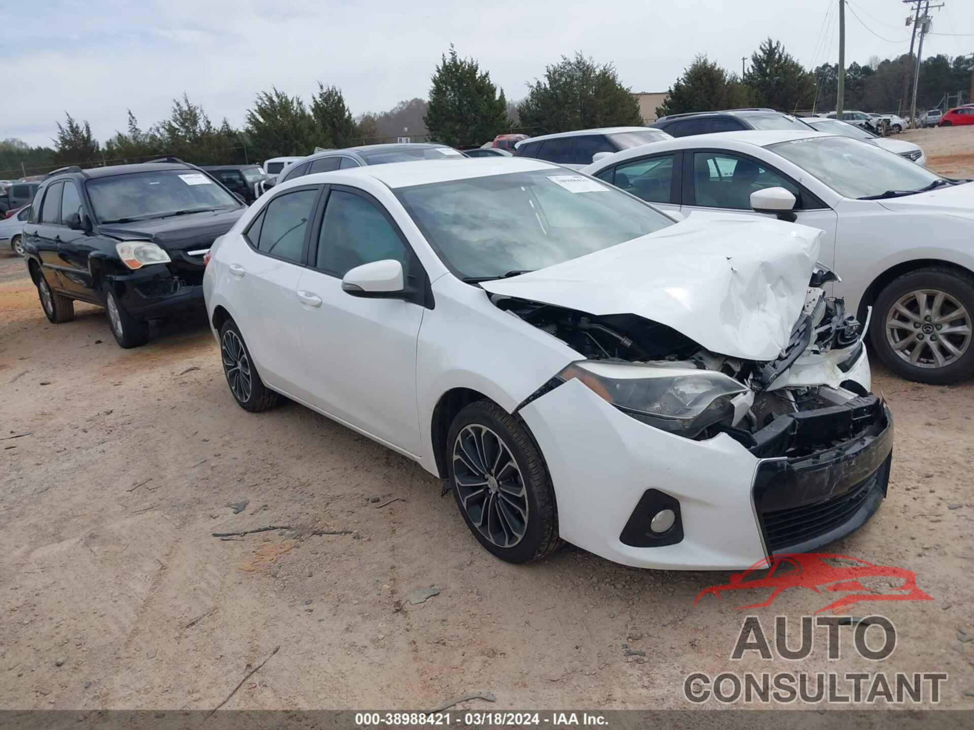 TOYOTA COROLLA 2016 - 5YFBURHE2GP430078