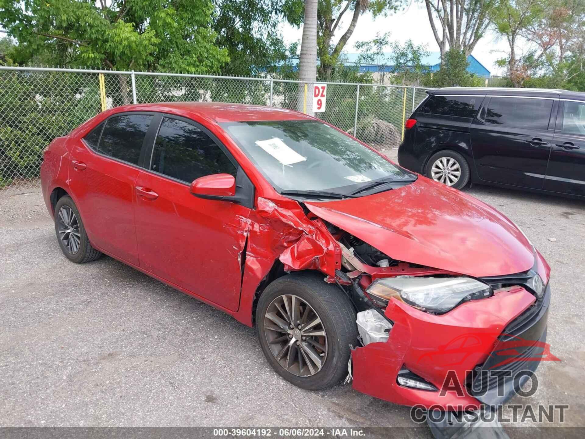 TOYOTA COROLLA 2017 - 2T1BURHE3HC754254