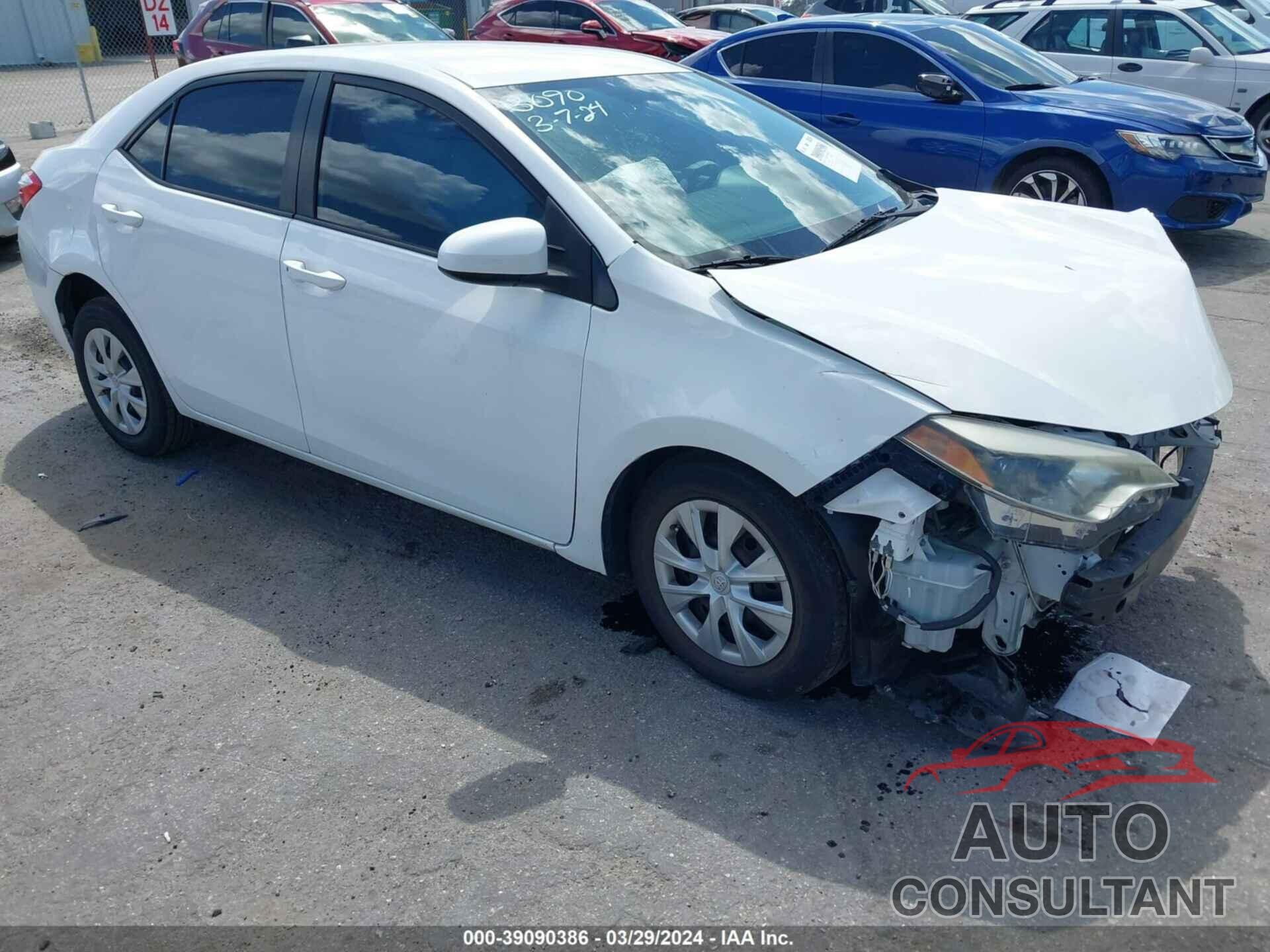 TOYOTA COROLLA 2016 - 2T1BURHE2GC513090