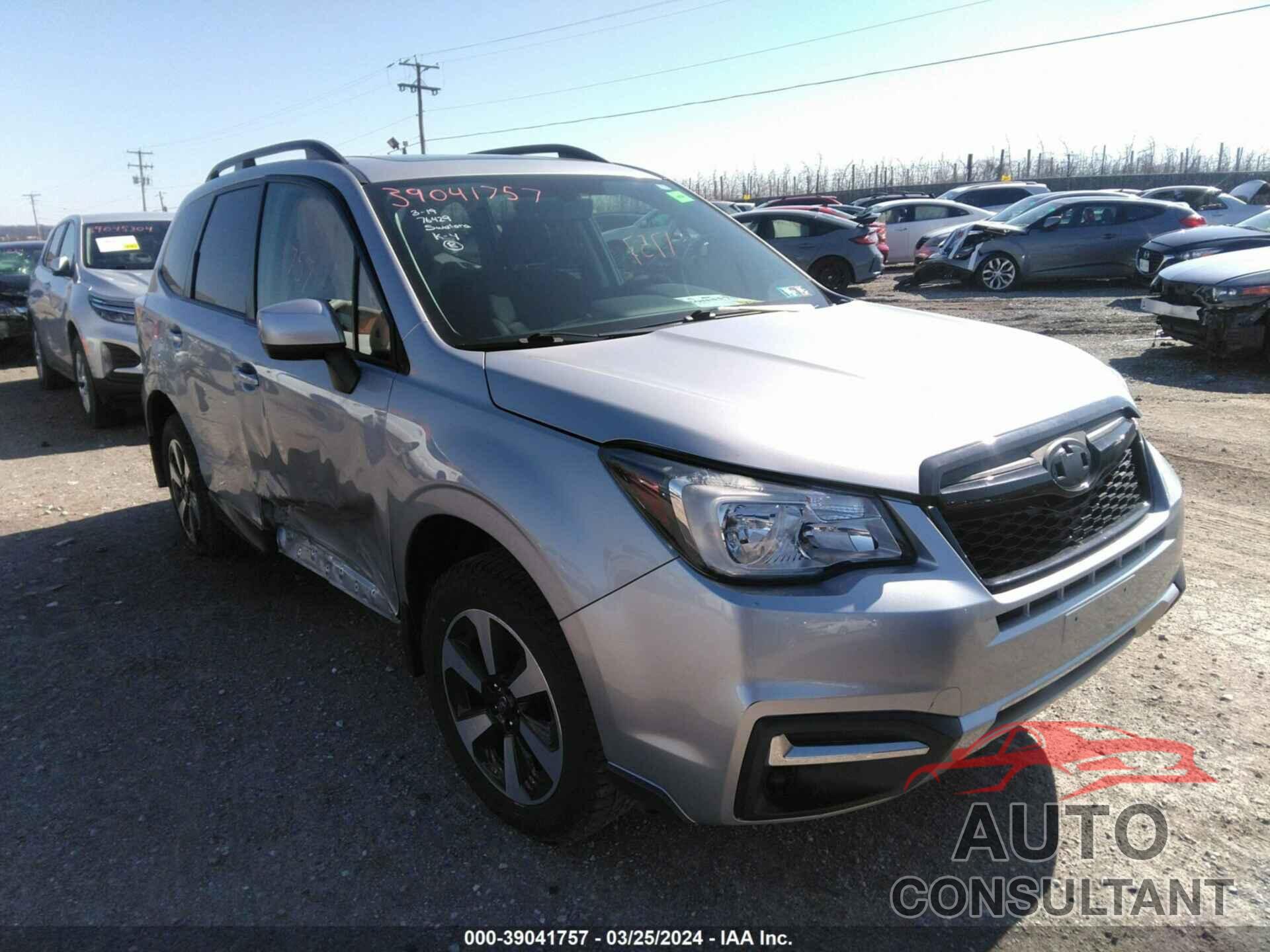 SUBARU FORESTER 2018 - JF2SJAEC9JG468723