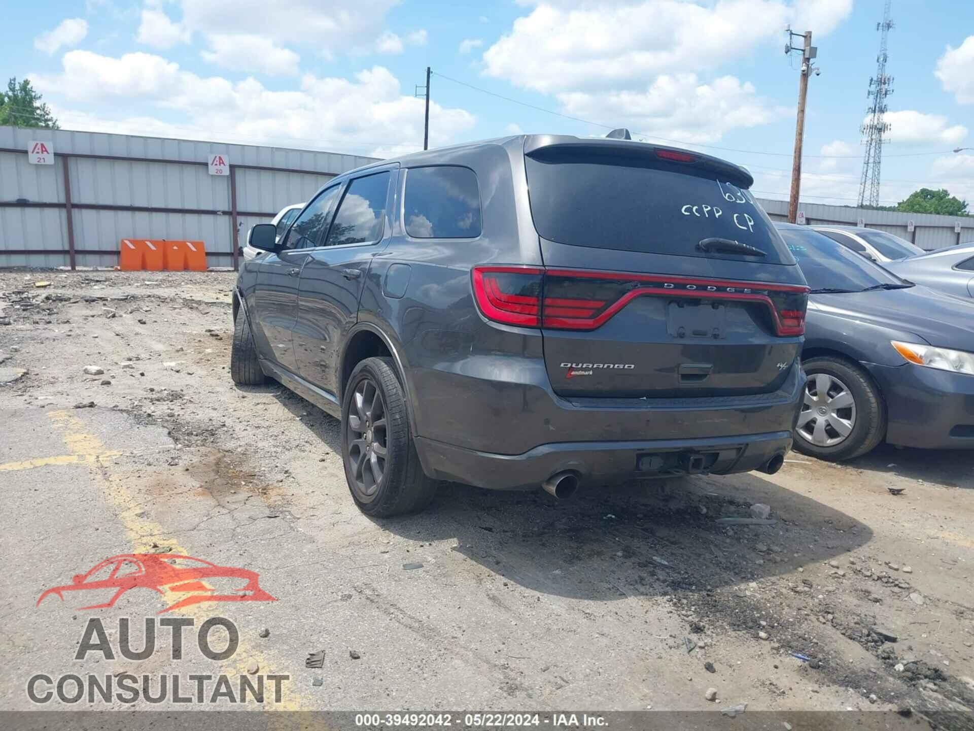 DODGE DURANGO 2017 - 1C4SDHCT3HC606307