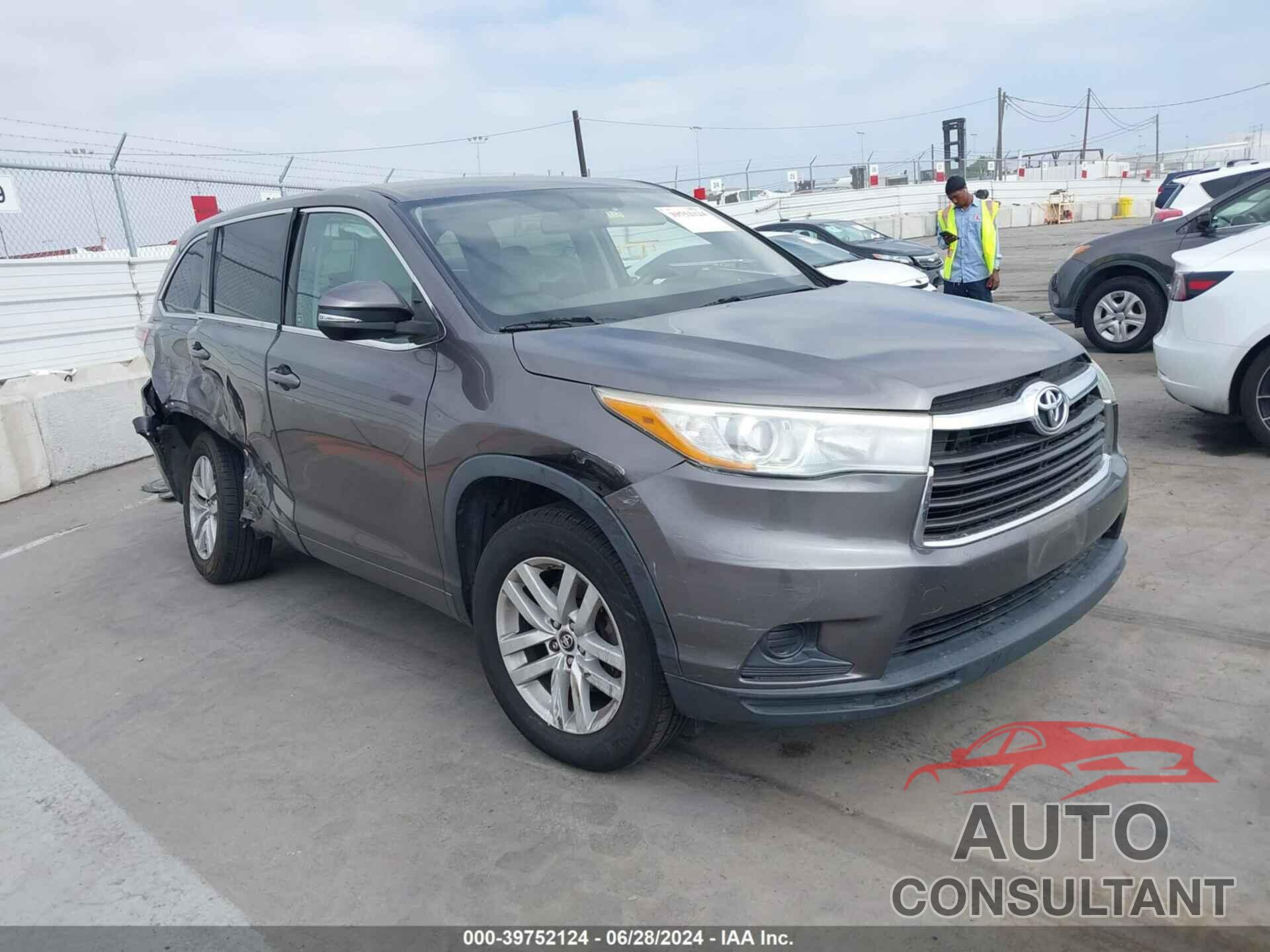 TOYOTA HIGHLANDER 2016 - 5TDZKRFH0GS178128