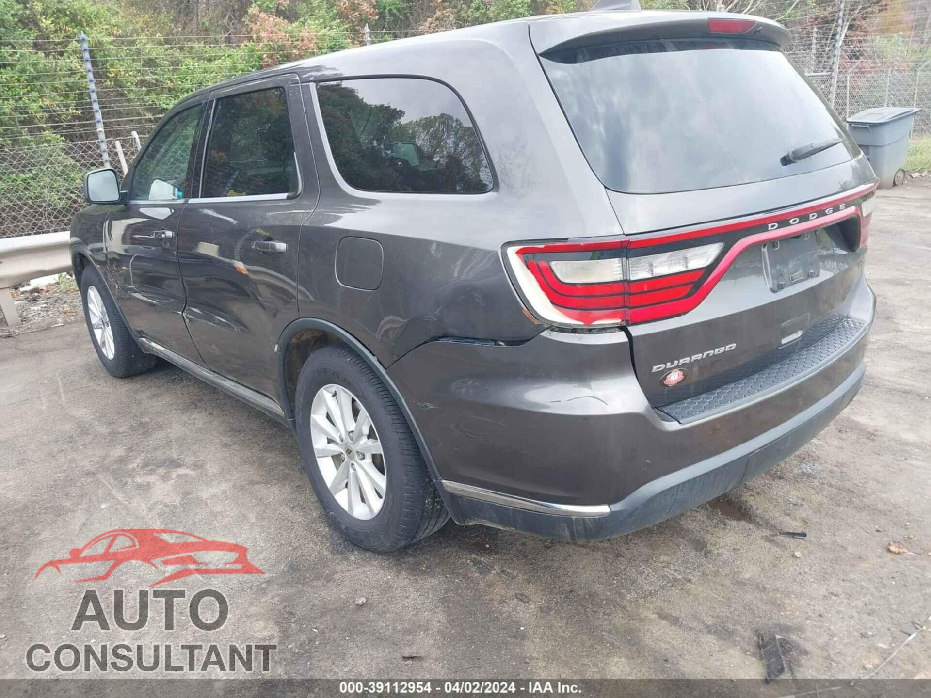 DODGE DURANGO 2019 - 1C4RDHAG9KC550109