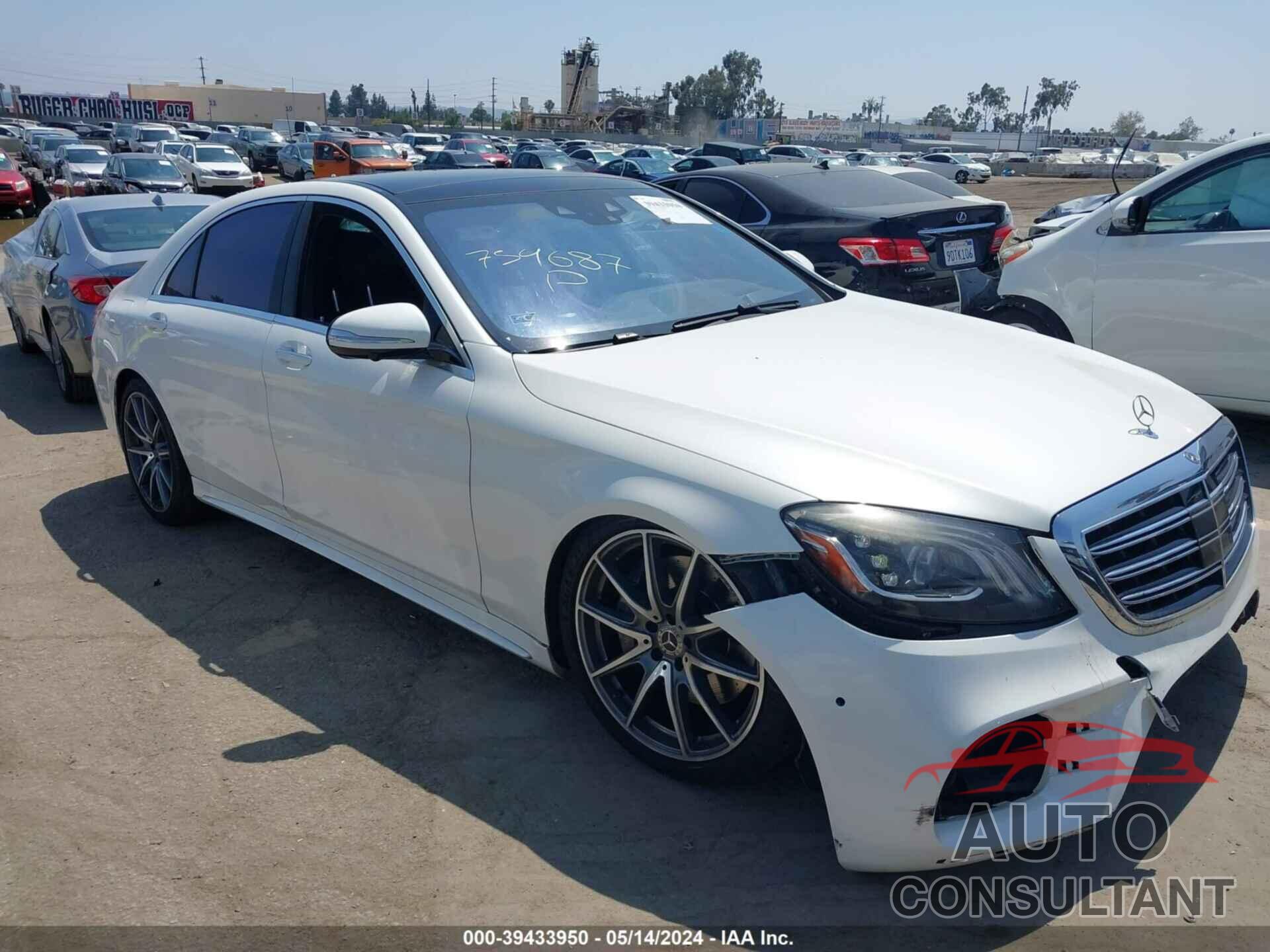 MERCEDES-BENZ S 560 2019 - WDDUG8DB6KA426074