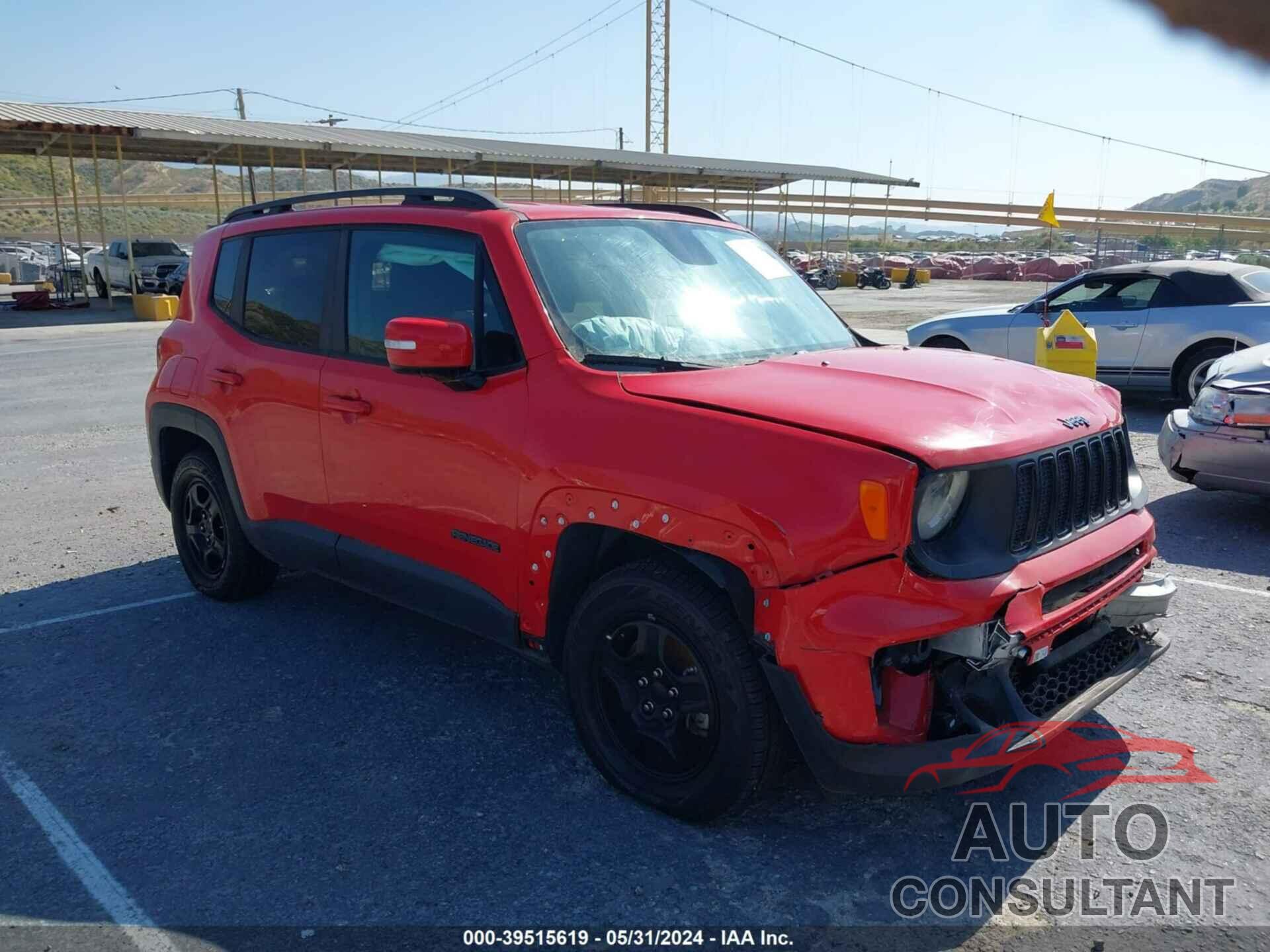 JEEP RENEGADE 2019 - ZACNJABB4KPK00378