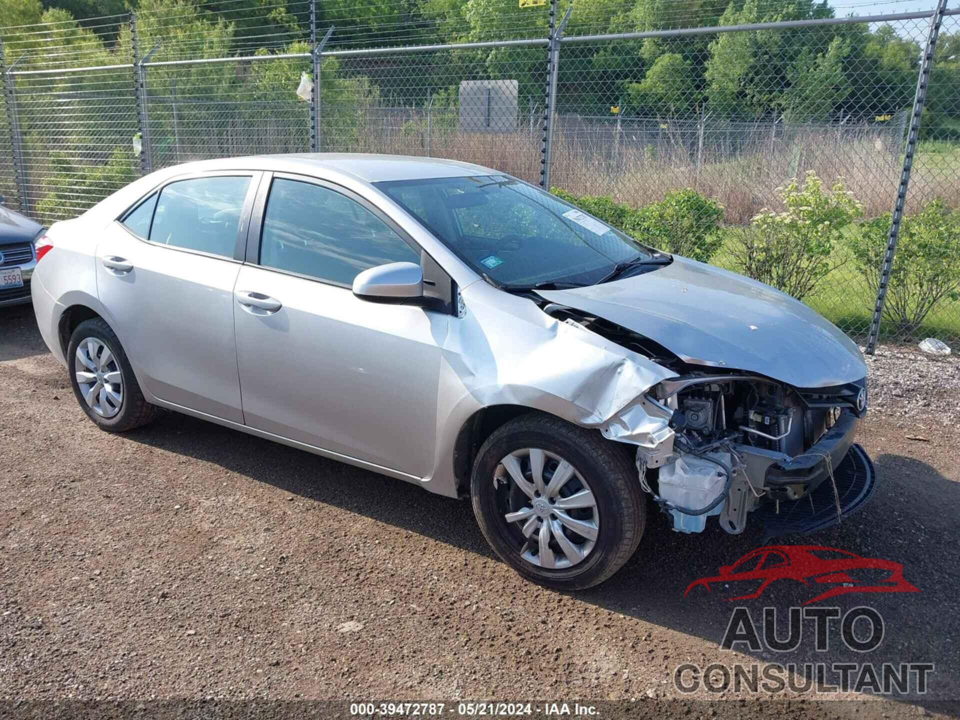 TOYOTA COROLLA 2016 - 5YFBURHE2GP459306