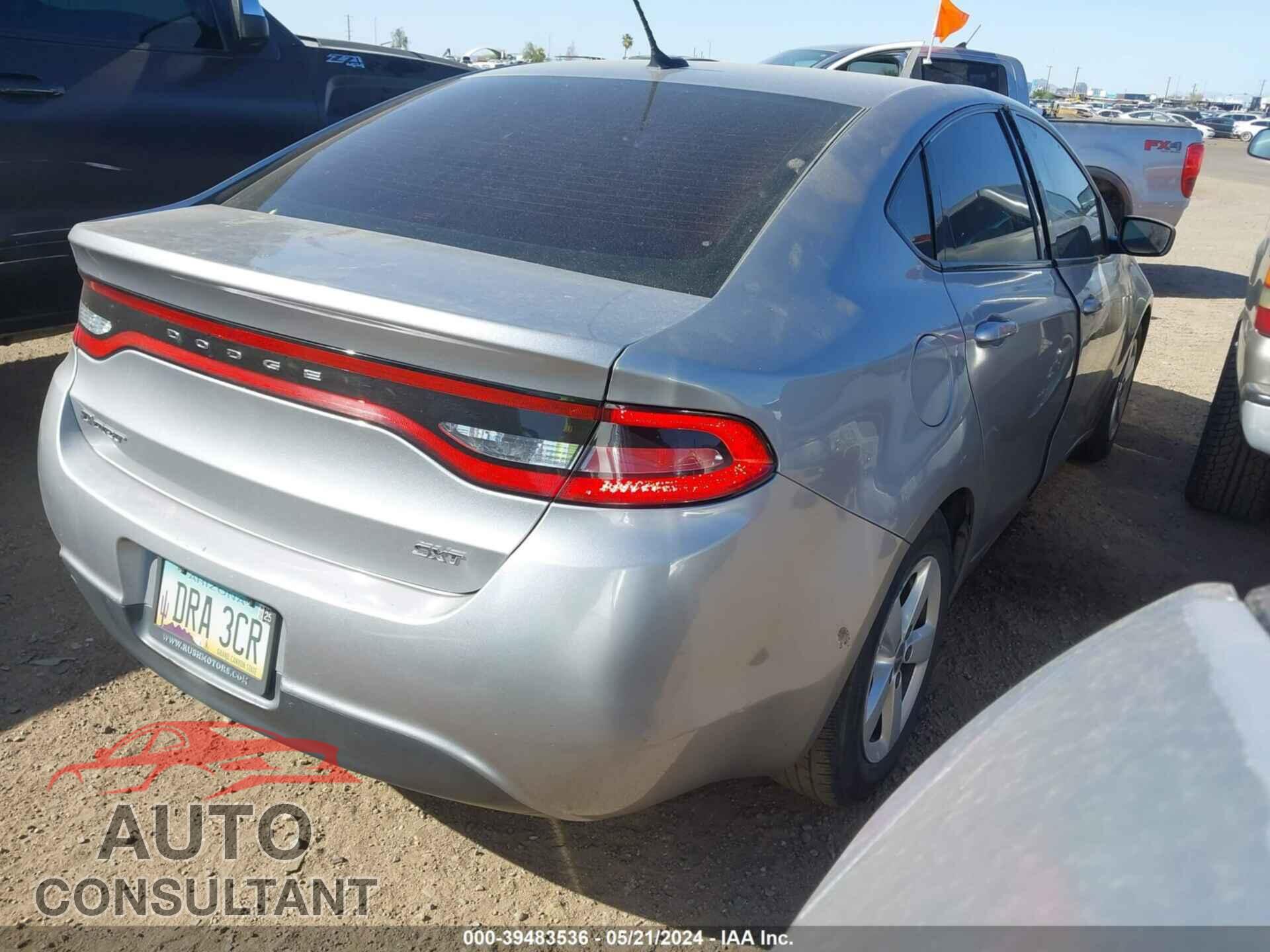 DODGE DART 2016 - 1C3CDFBB5GD613709