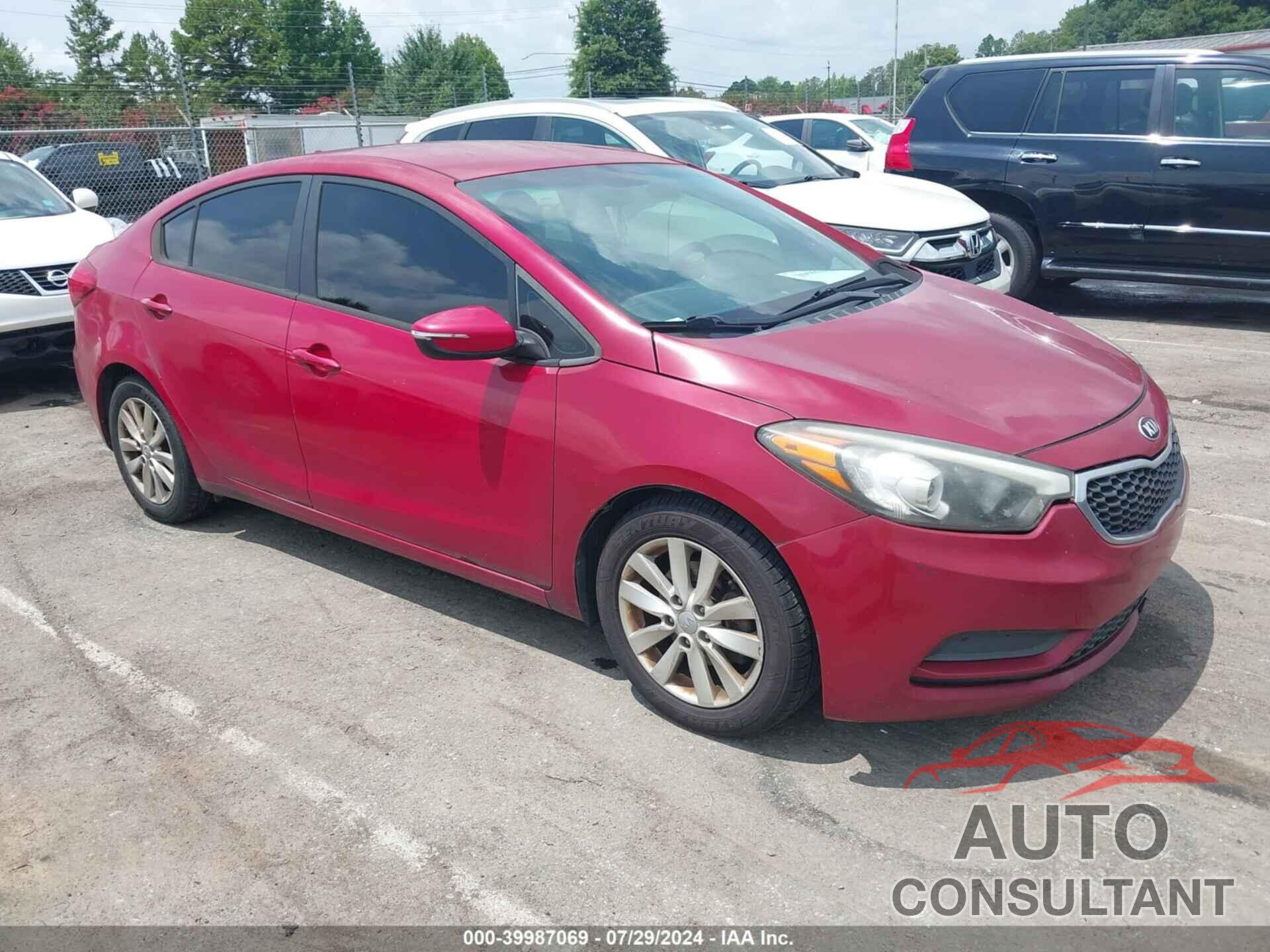 KIA FORTE 2016 - KNAFX4A60G5462035