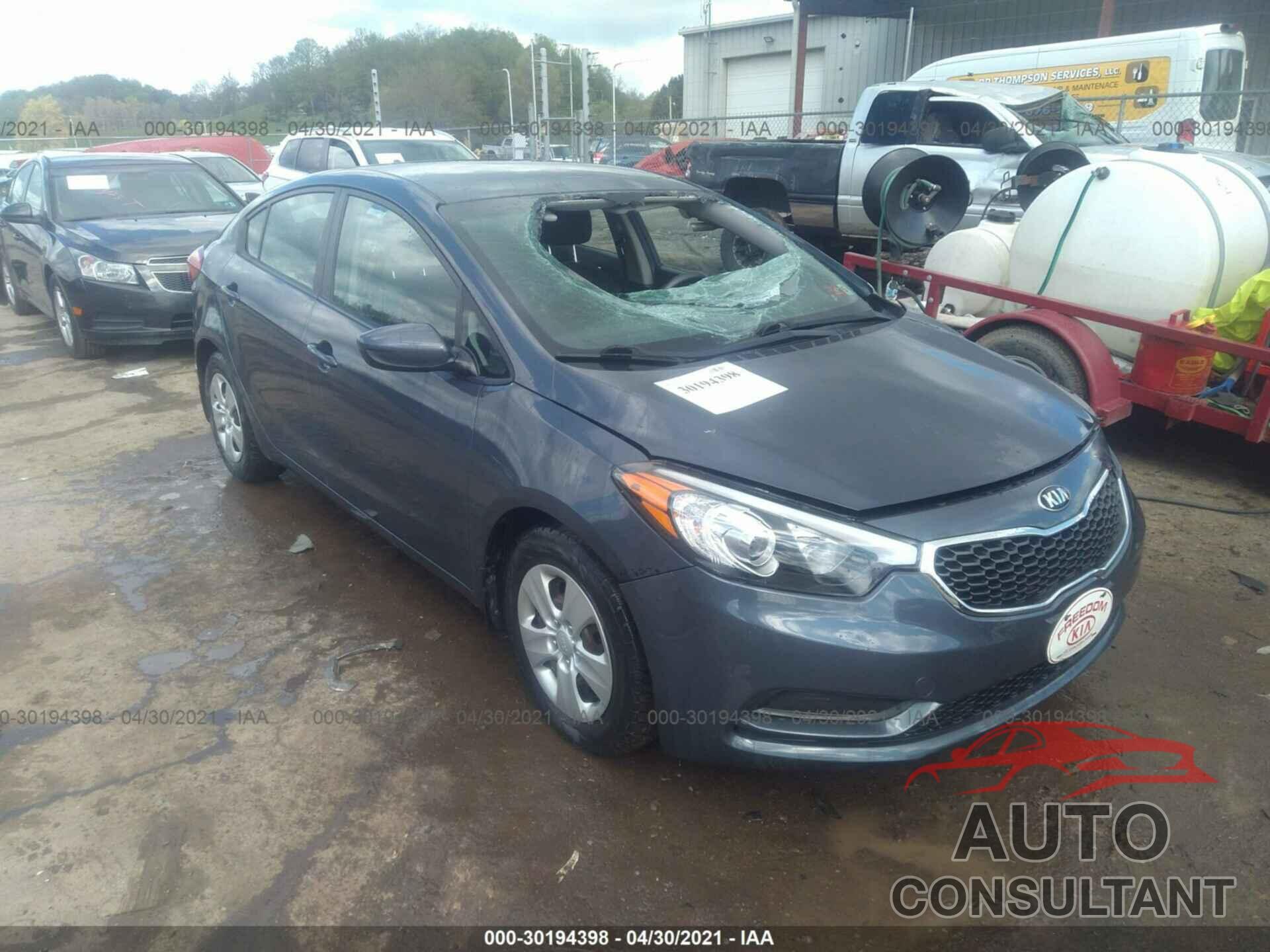 KIA FORTE 2016 - KNAFK4A67G5542382