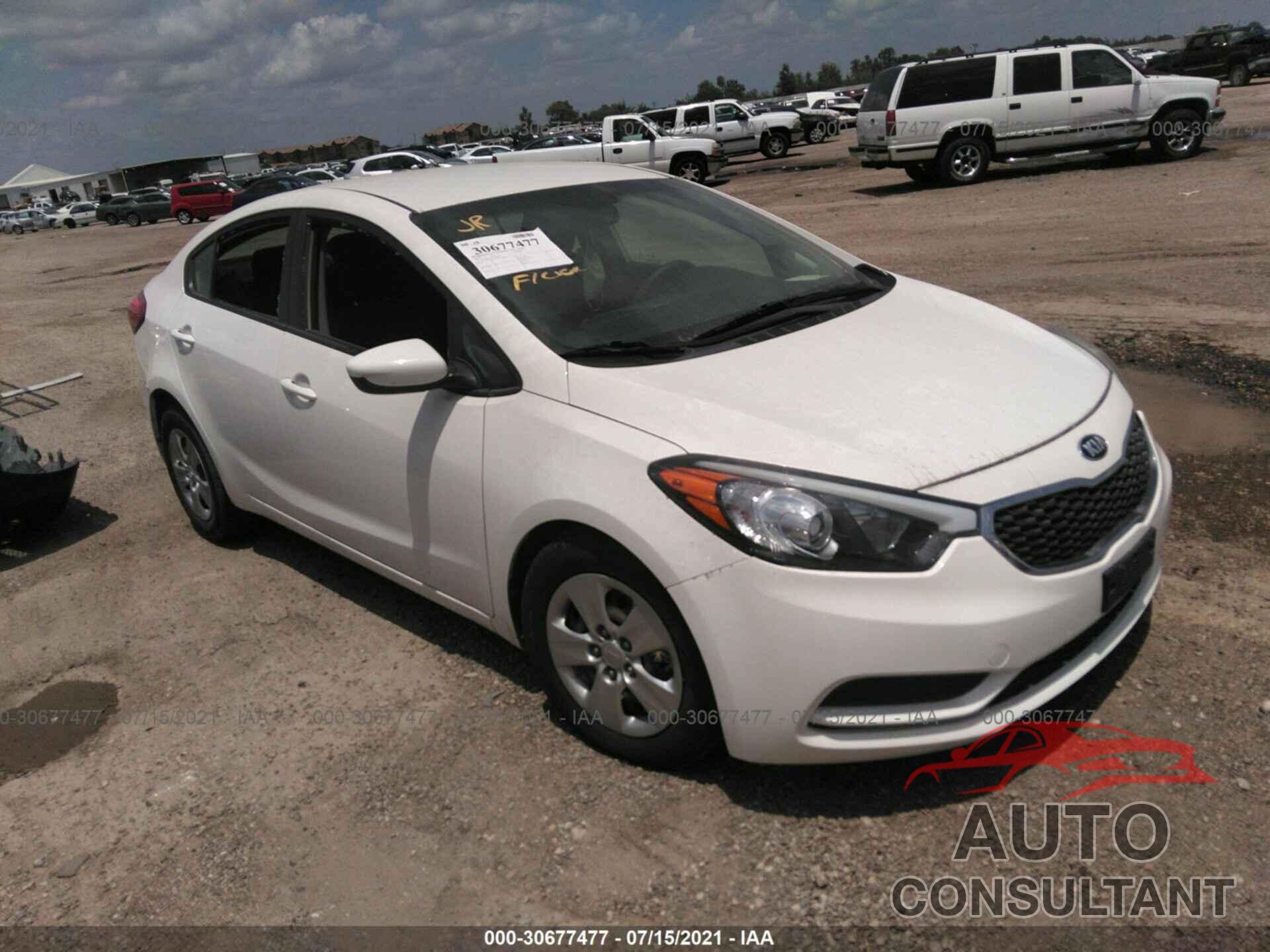 KIA FORTE 2016 - KNAFK4A60G5608447