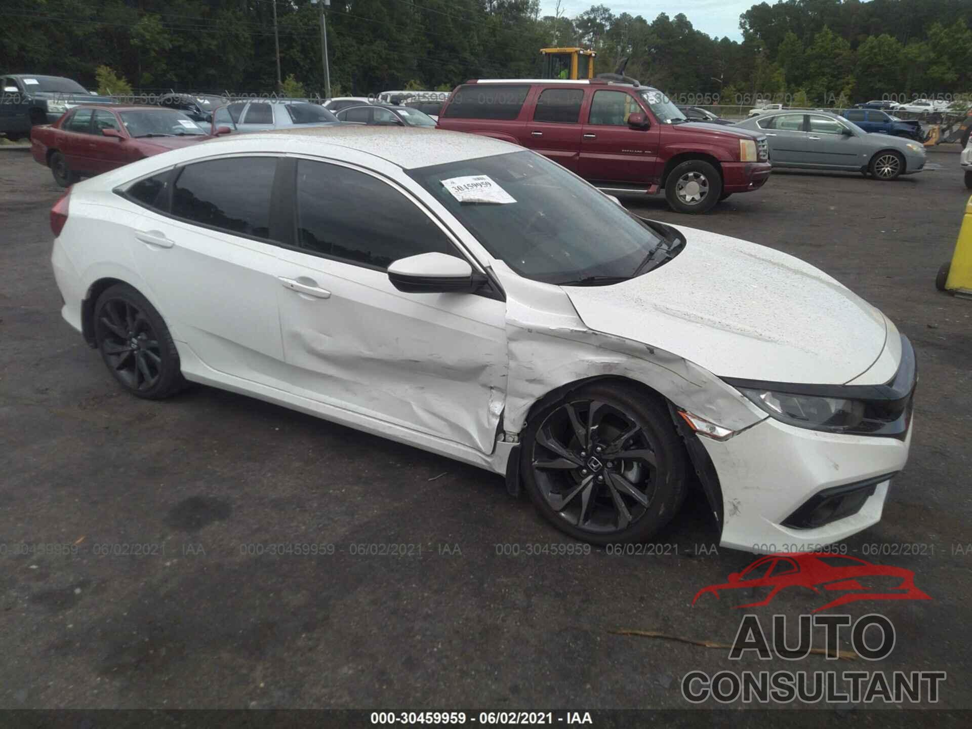 HONDA CIVIC SEDAN 2019 - 19XFC2F87KE014546