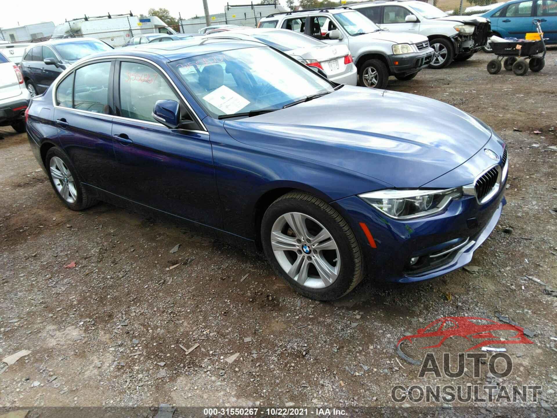 BMW 3 SERIES 2017 - WBA8D9G30HNU66258