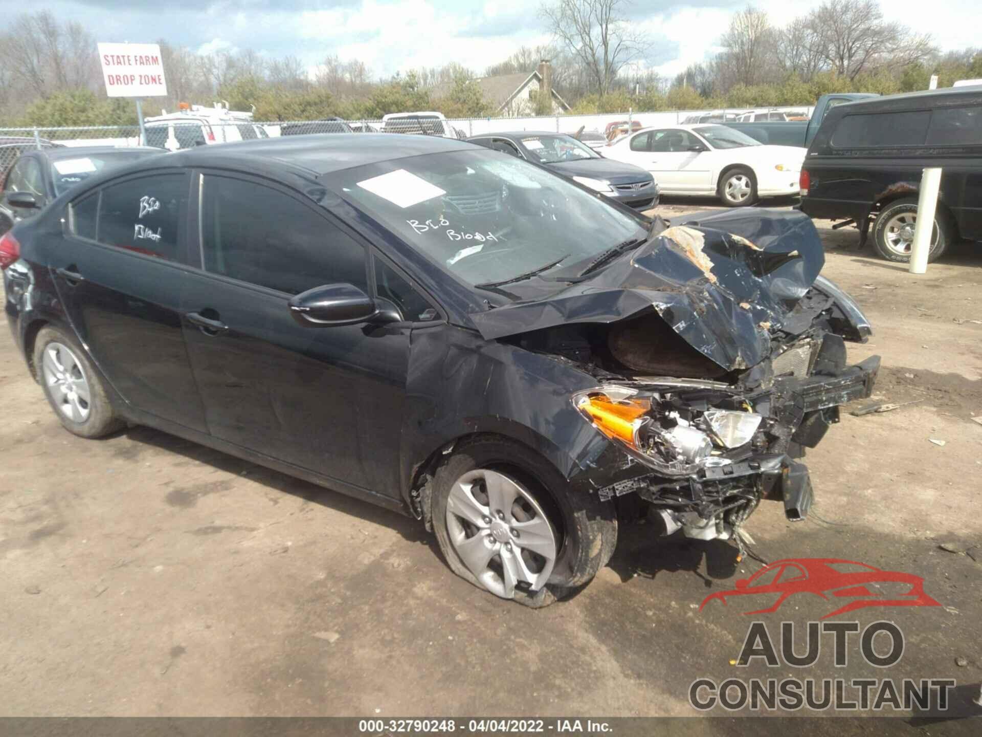 KIA FORTE 2016 - KNAFK4A61G5504081